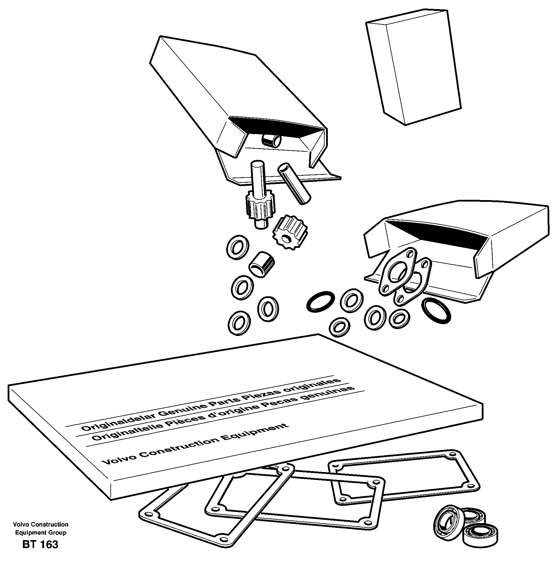 Схема запчастей Volvo T450D - 60207 Gasket kit for transmission 