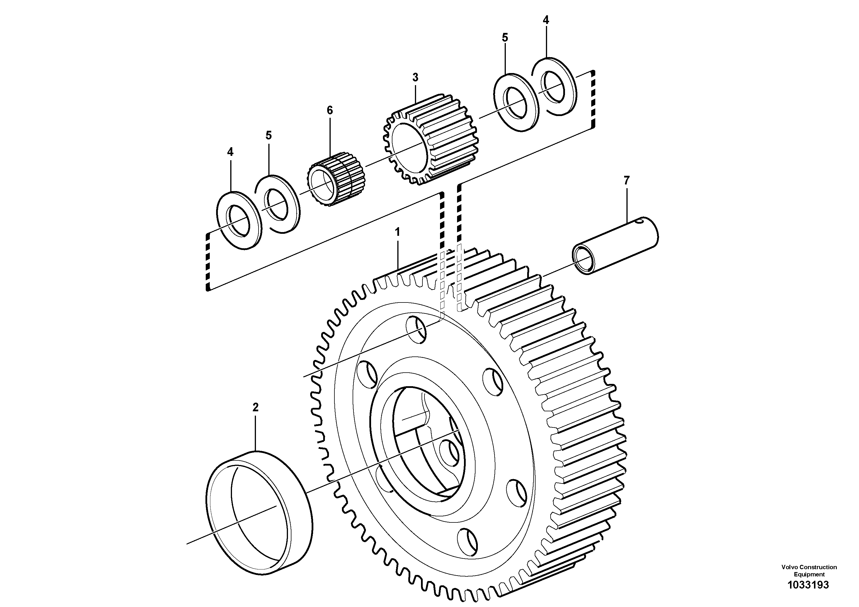 Схема запчастей Volvo T450D - 15248 Planet kit, stage 5 