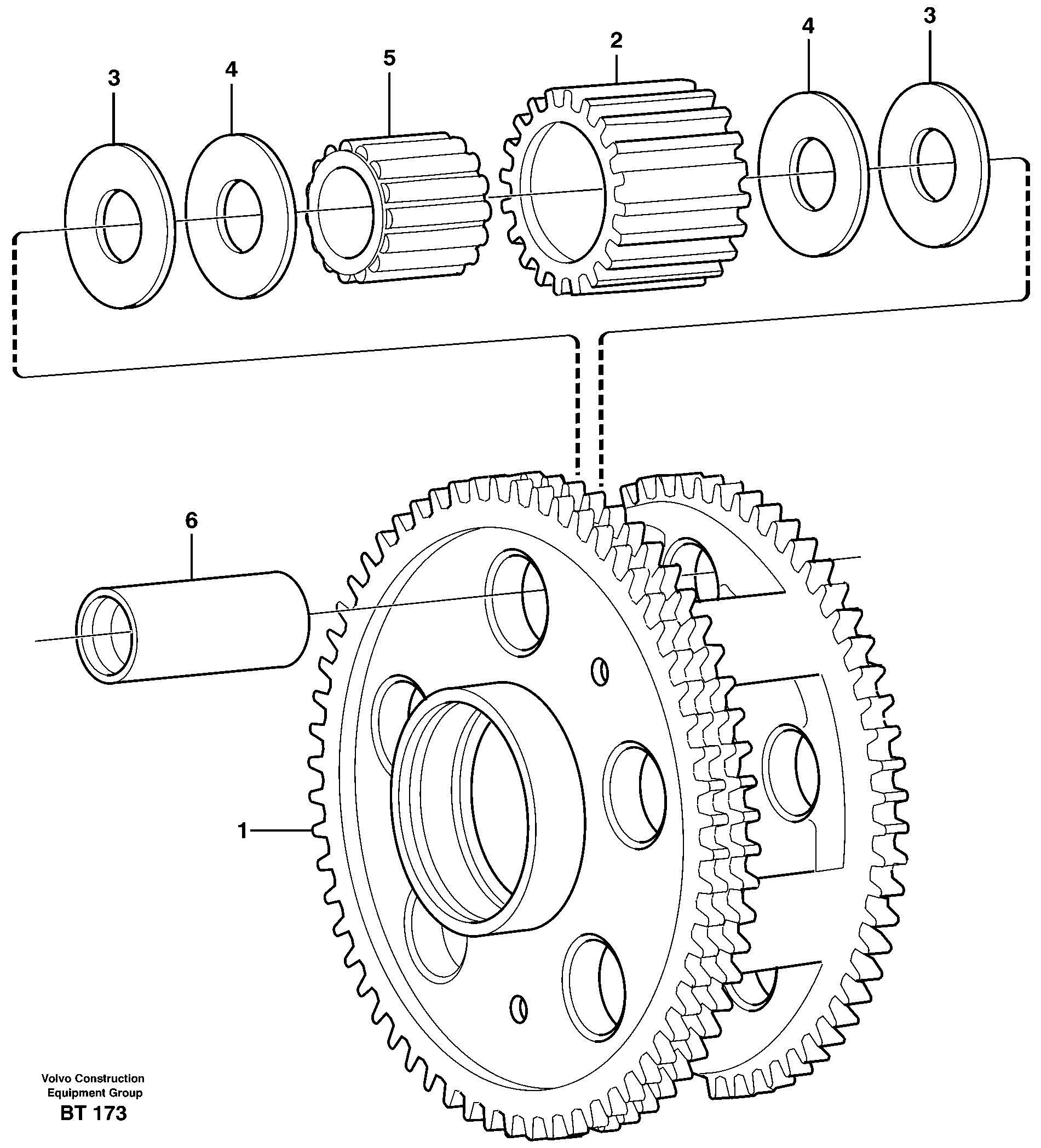 Схема запчастей Volvo T450D - 19920 Planet kit, stage 3 