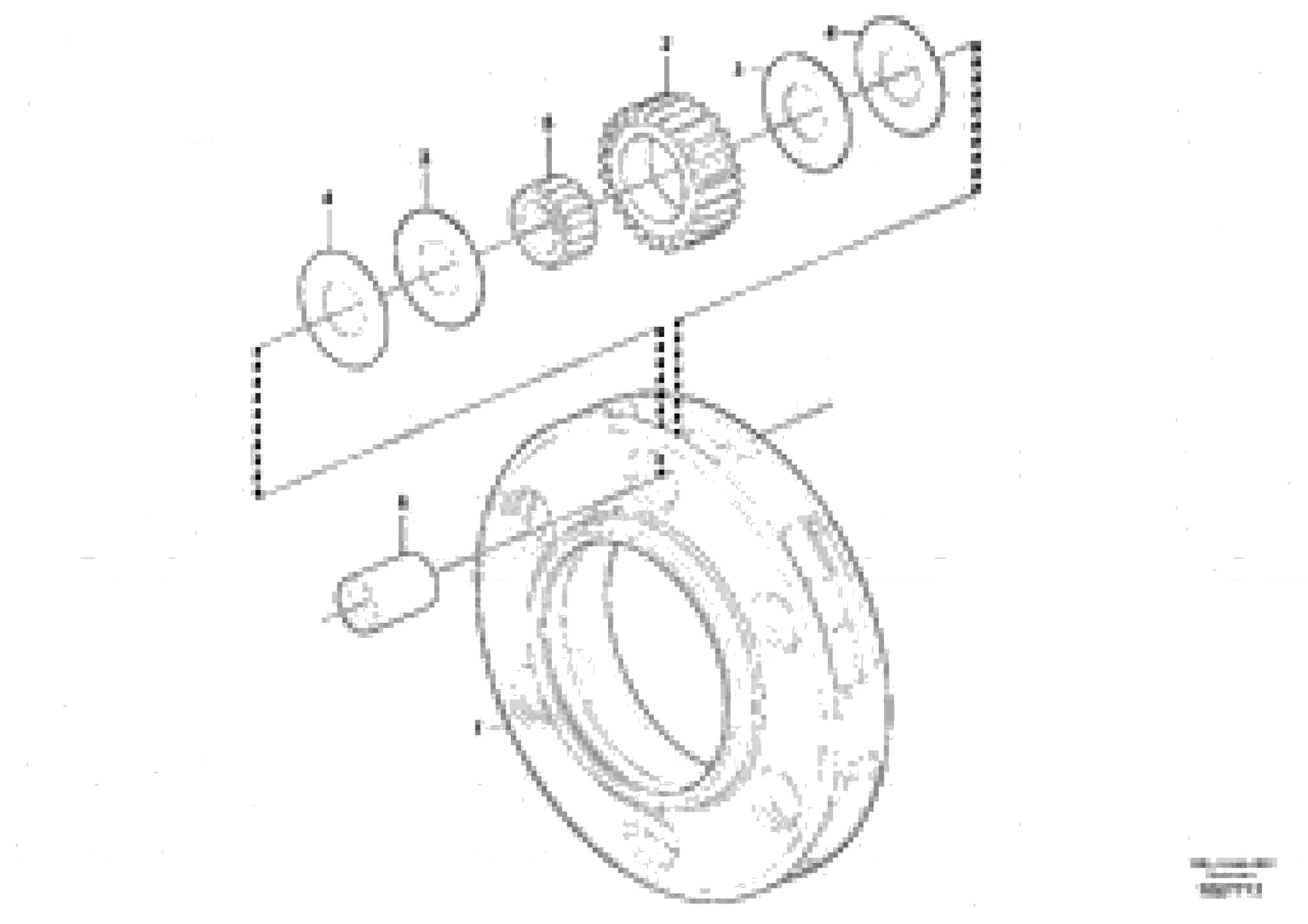 Схема запчастей Volvo T450D - 30954 Planet kit, stage 1 