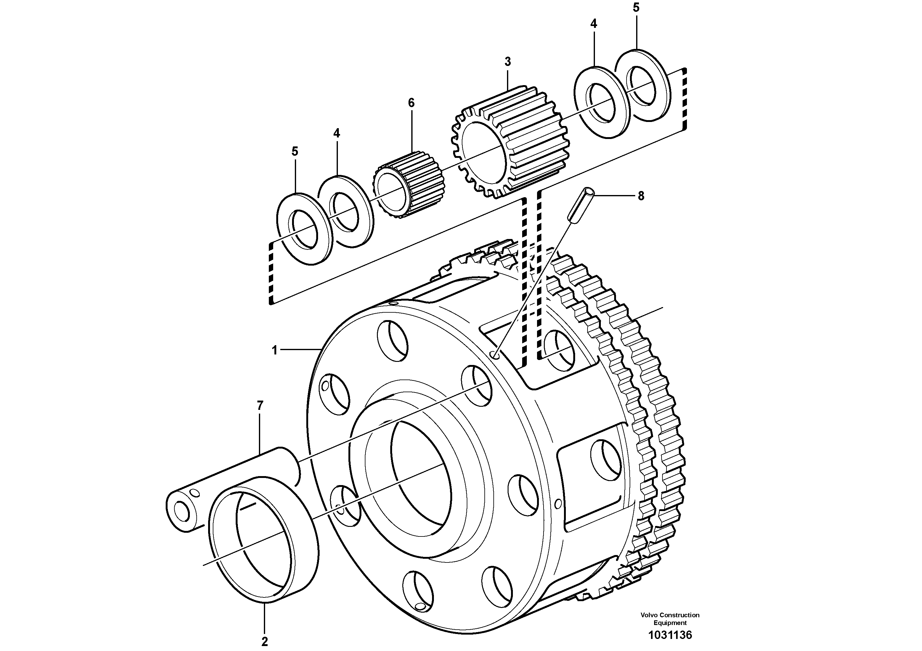 Схема запчастей Volvo T450D - 32977 Planet kit, stage 2 