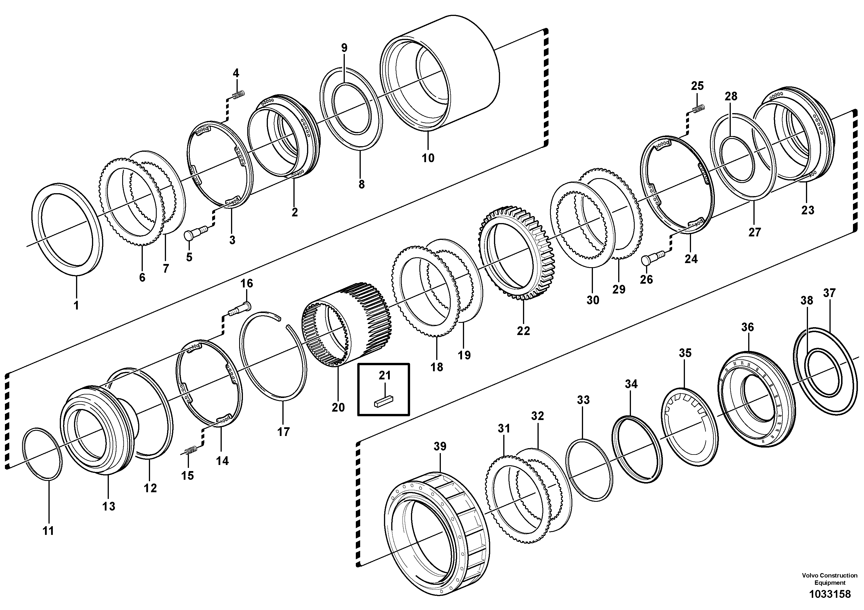 Схема запчастей Volvo T450D - 48914 Brakes, rear 