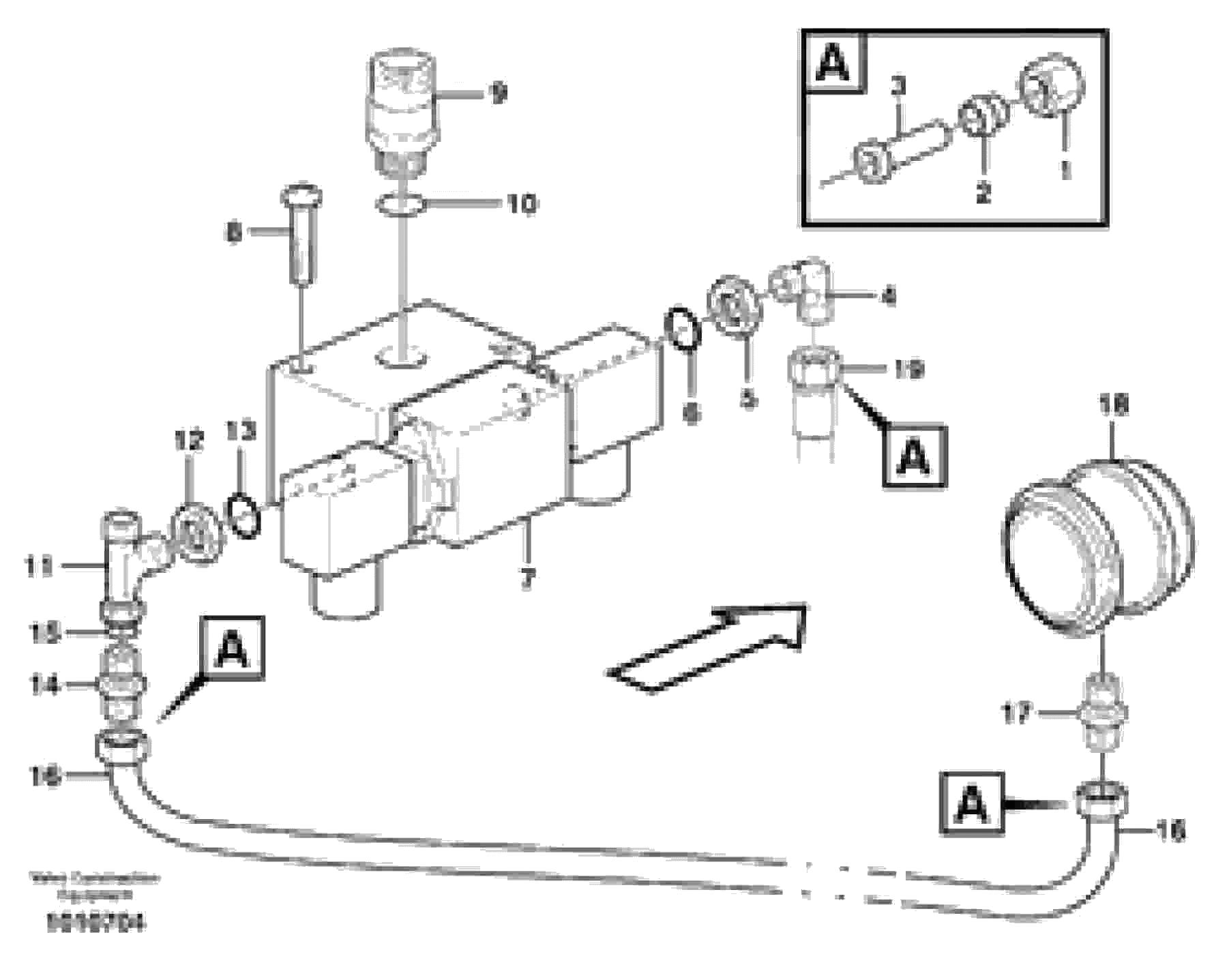 Схема запчастей Volvo T450D - 51266 Parking brake 