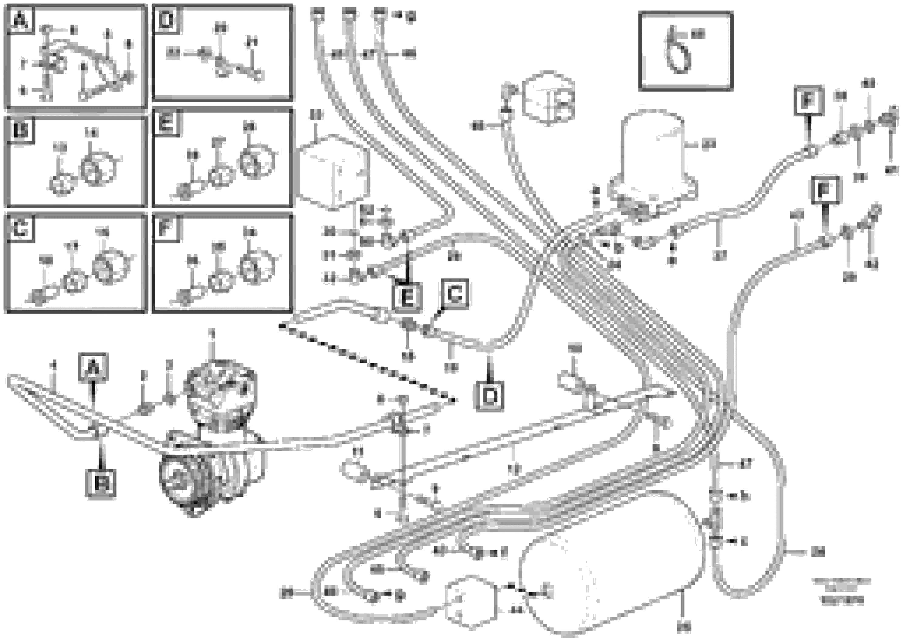 Схема запчастей Volvo T450D - 51271 Feed lines 