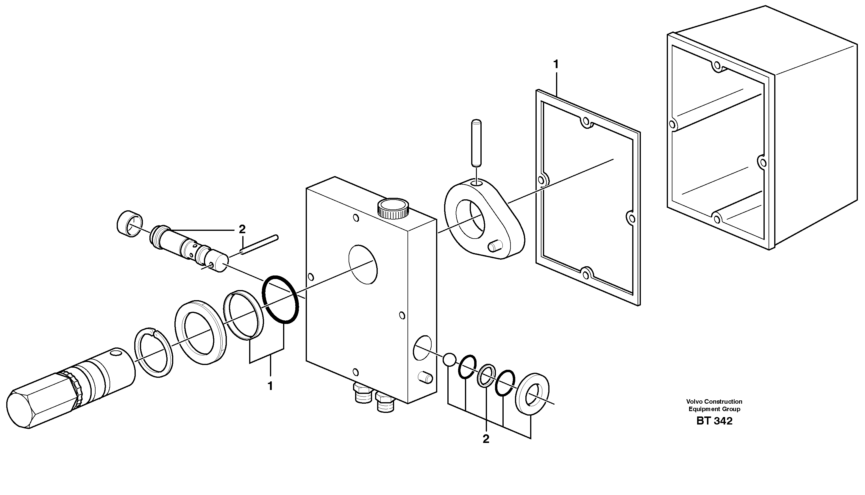 Схема запчастей Volvo T450D - 15528 Hand pump 