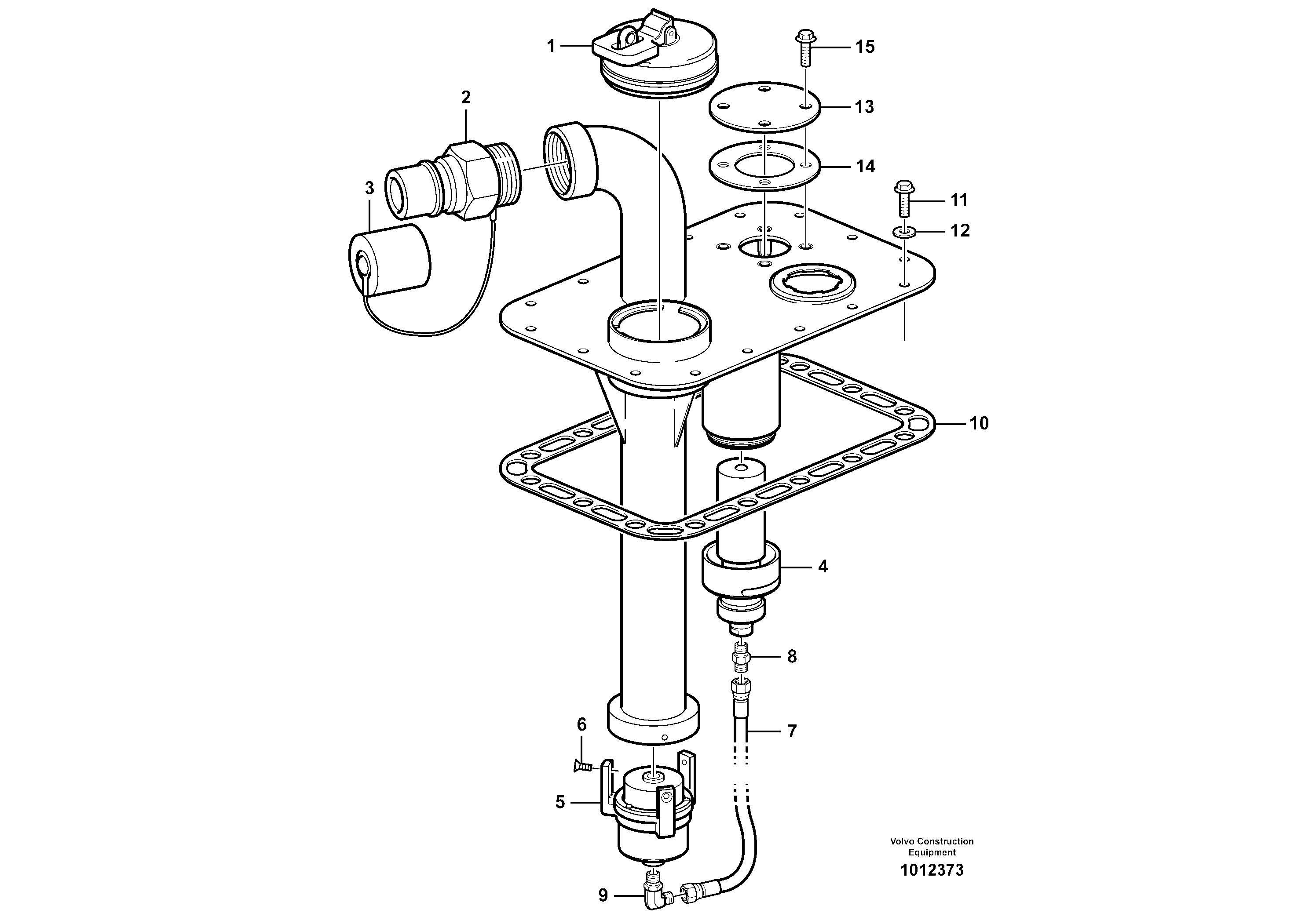 Схема запчастей Volvo T450D - 100758 Fast-fill system 