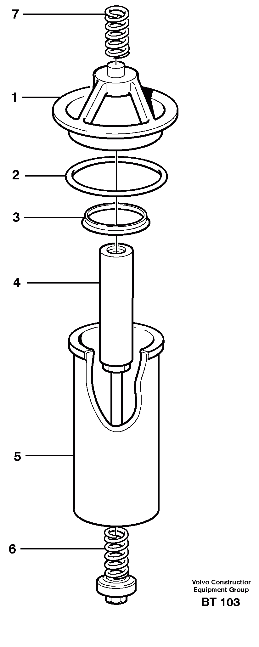 Схема запчастей Volvo T450D - 40647 Hydraulic fluid filter 