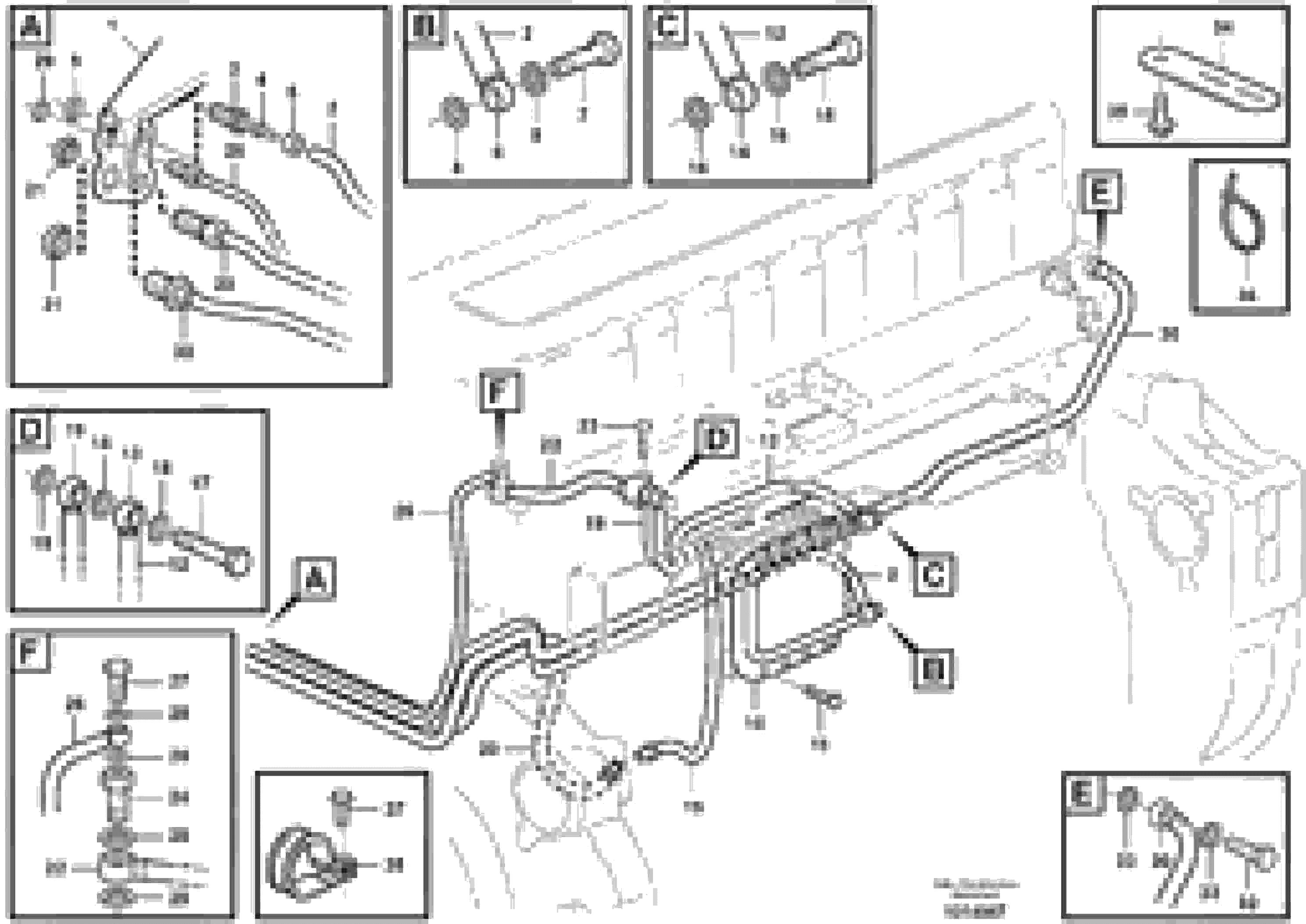 Схема запчастей Volvo T450D - 19005 Fuel pipes, fuel pump 