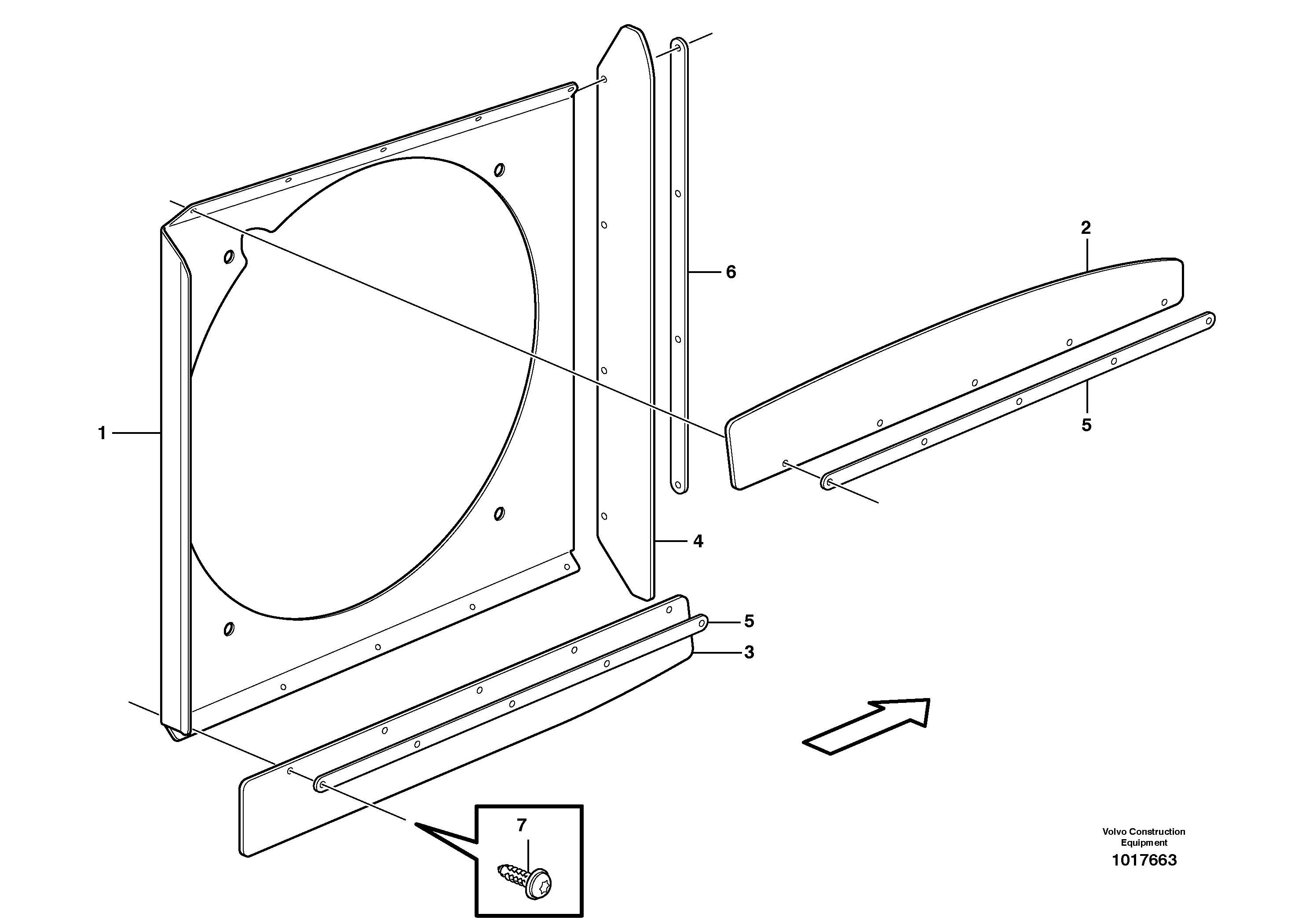 Схема запчастей Volvo A25E - 59985 Protecting plate 