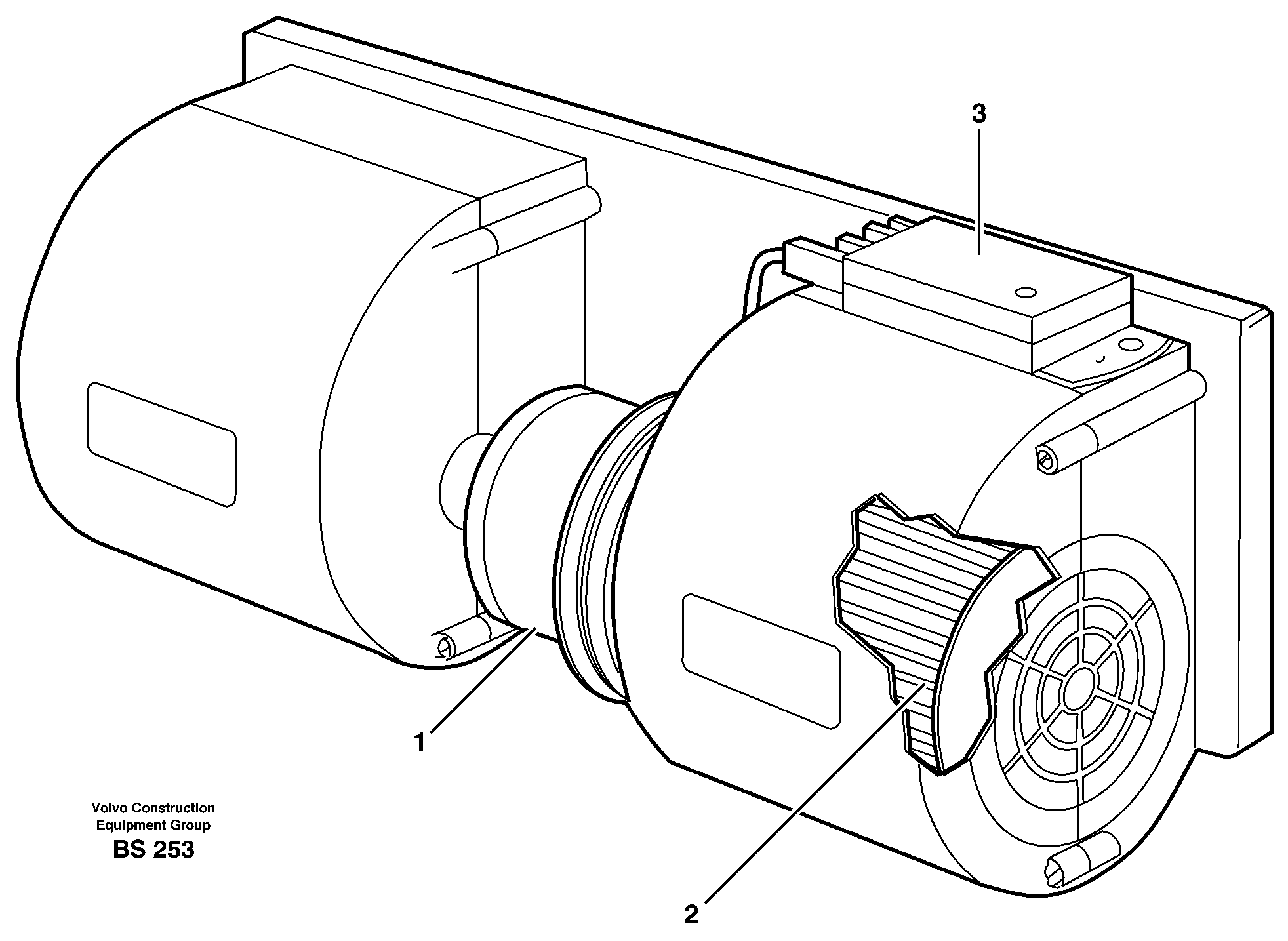 Схема запчастей Volvo A25E - 53189 Fan 
