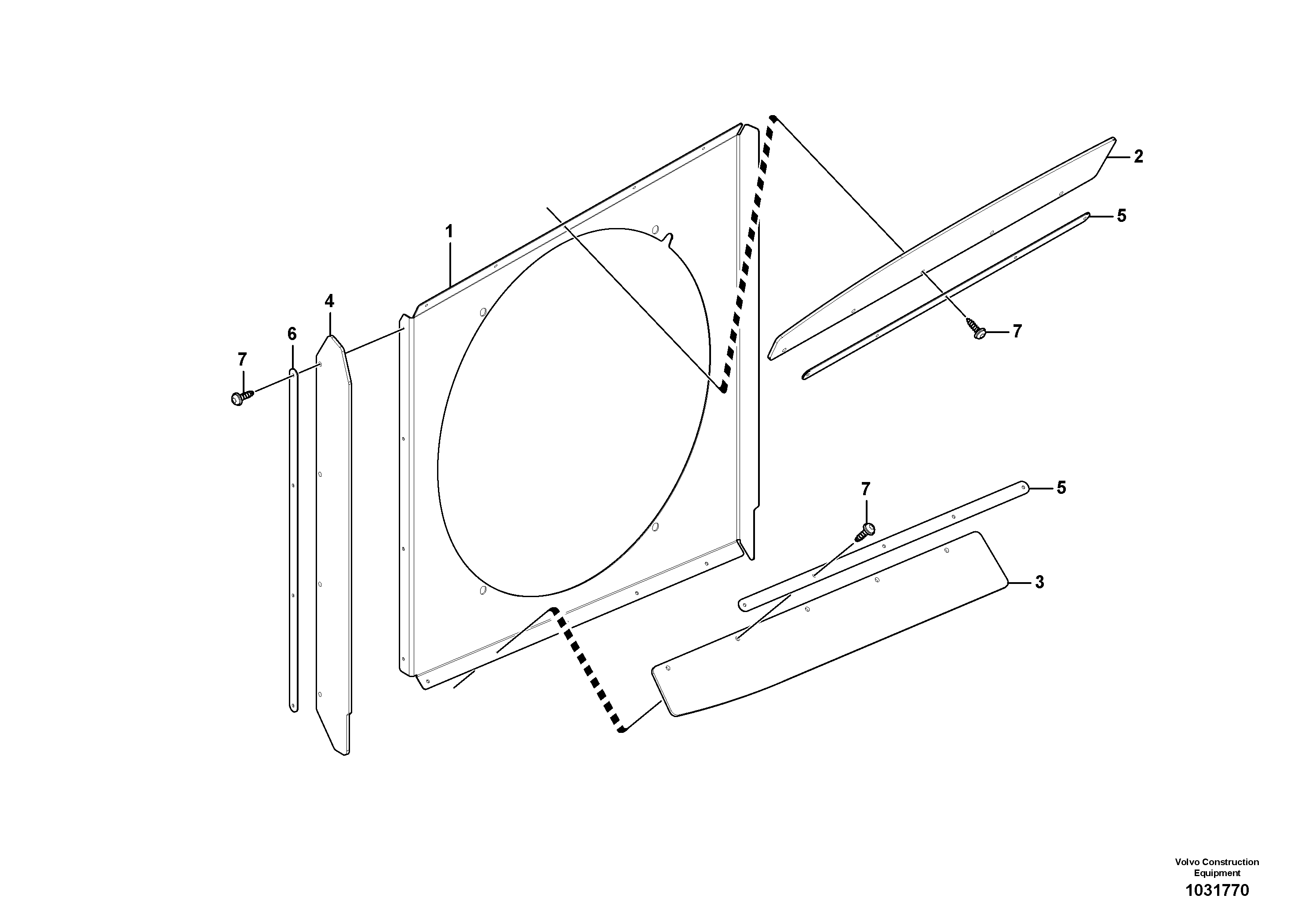 Схема запчастей Volvo A25E - 59997 Protecting plate 