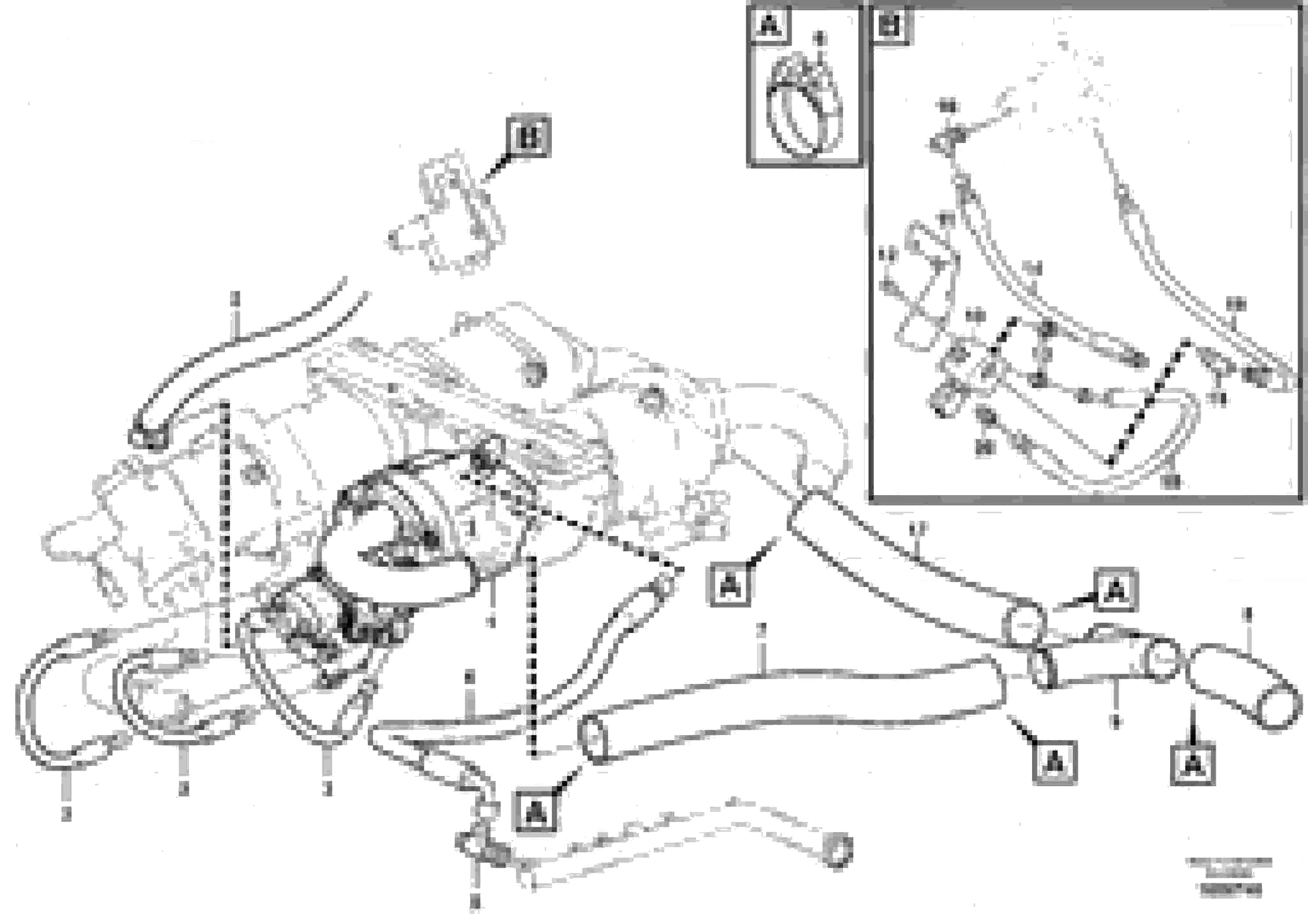 Схема запчастей Volvo A25E - 104314 Hydraulic system, open centre system 