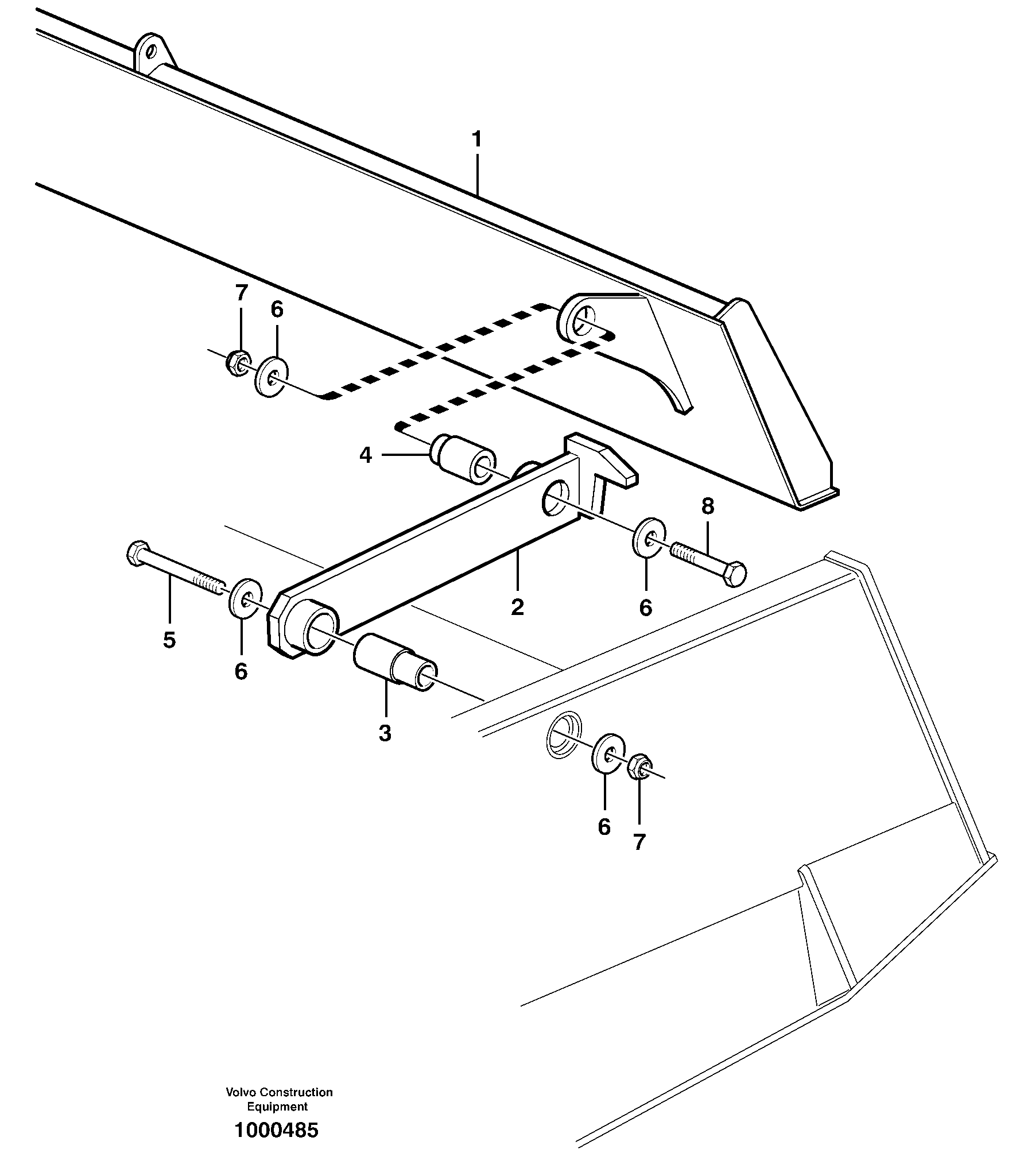 Схема запчастей Volvo A25E - 53307 Tailboard 