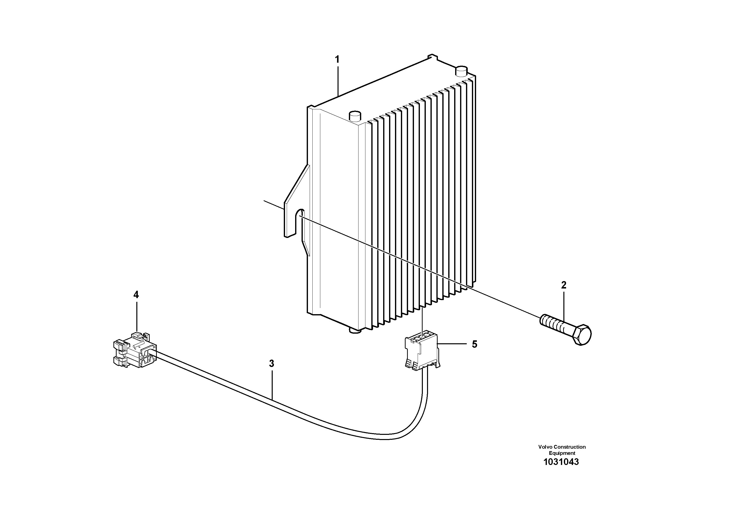 Схема запчастей Volvo A25E - 57153 Voltage converter and cable harness 