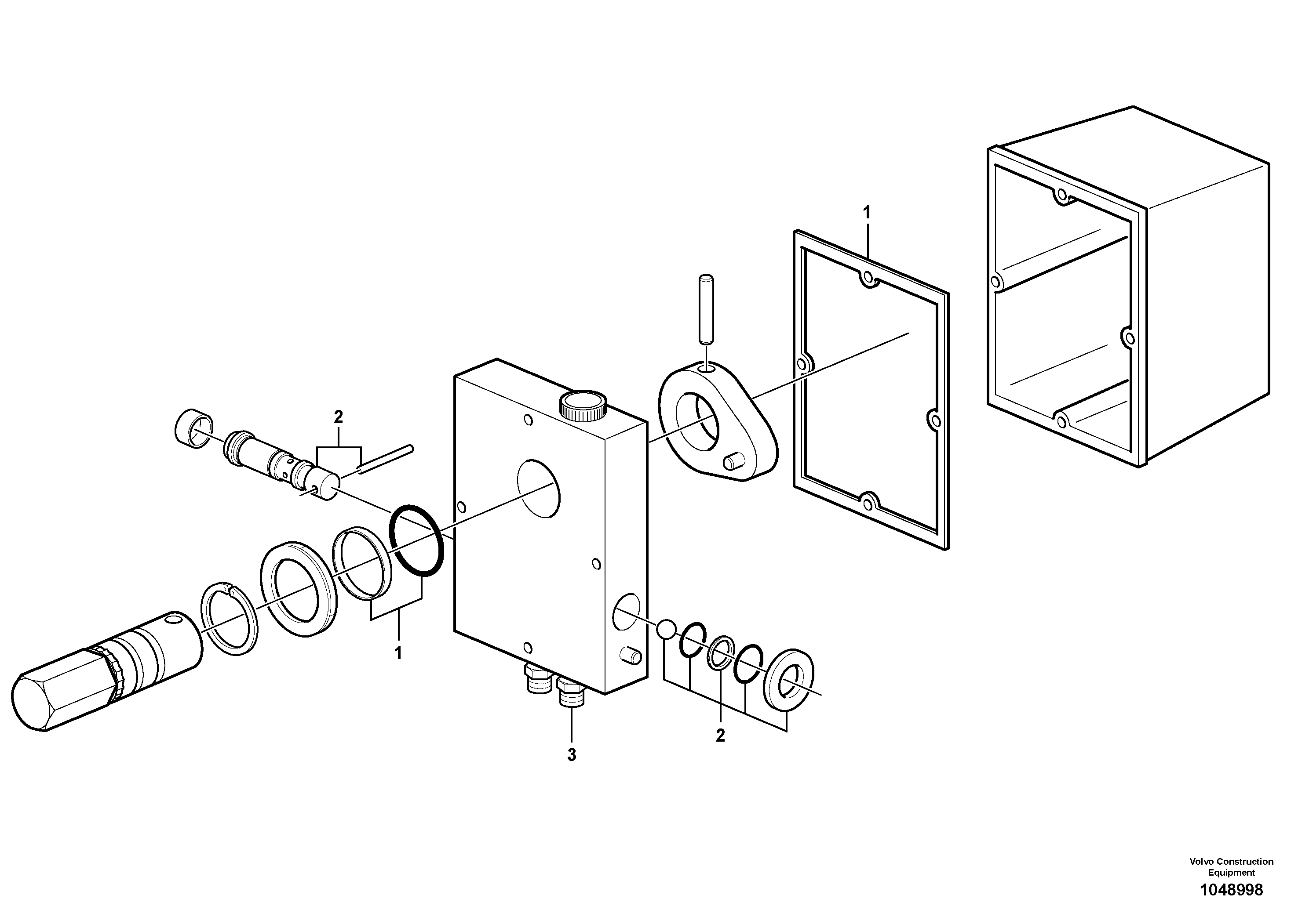 Схема запчастей Volvo A25E - 38016 Hand pump 