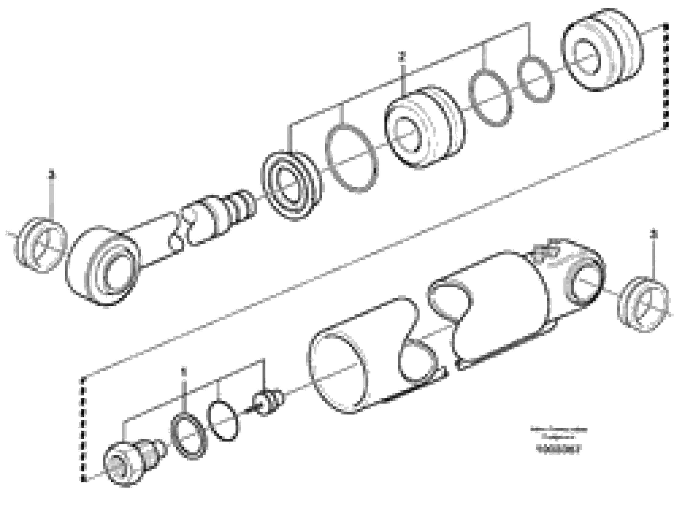 Схема запчастей Volvo A25E - 61314 Гидроцилиндр 