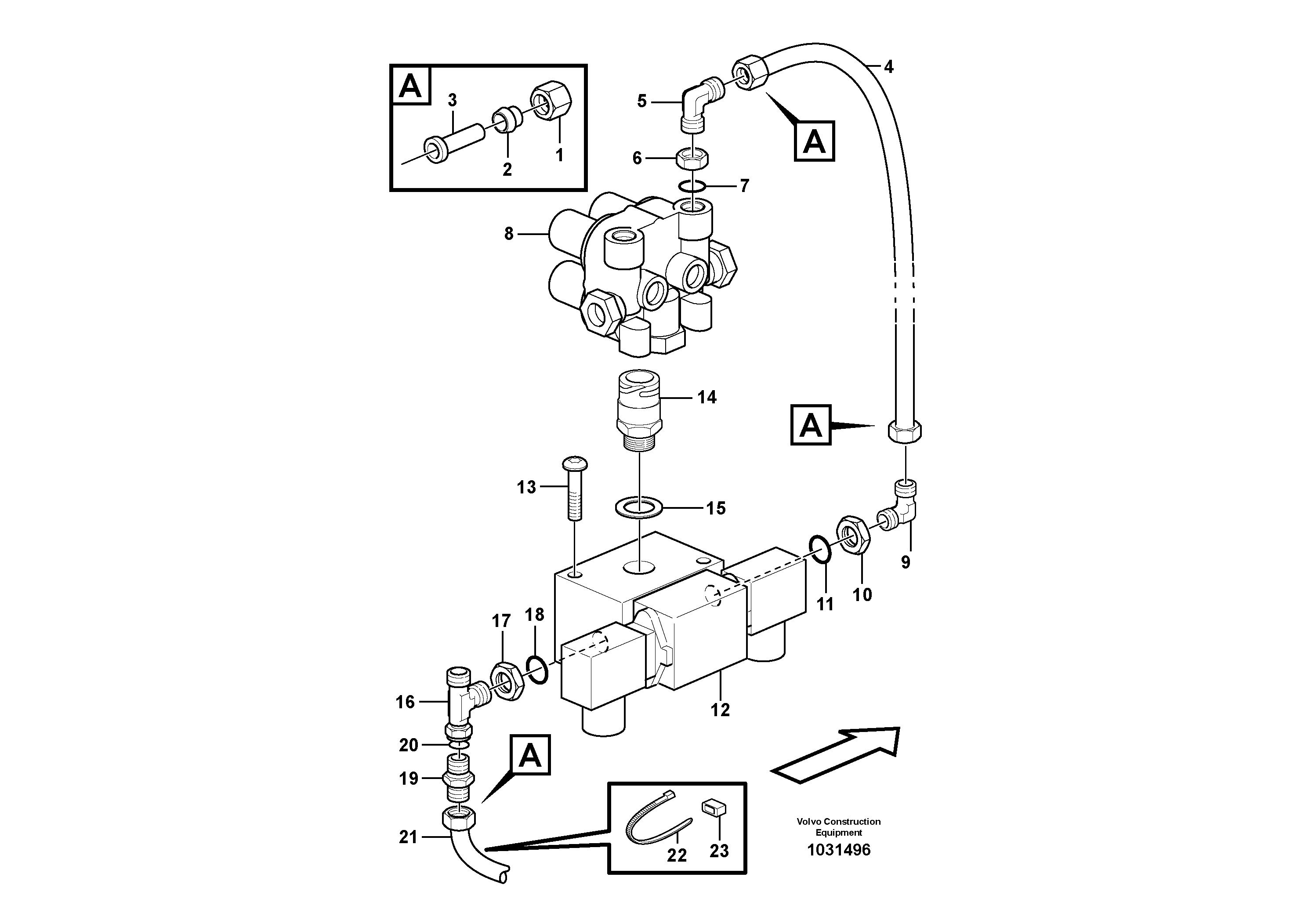 Схема запчастей Volvo A30E - 65566 Parking brake 