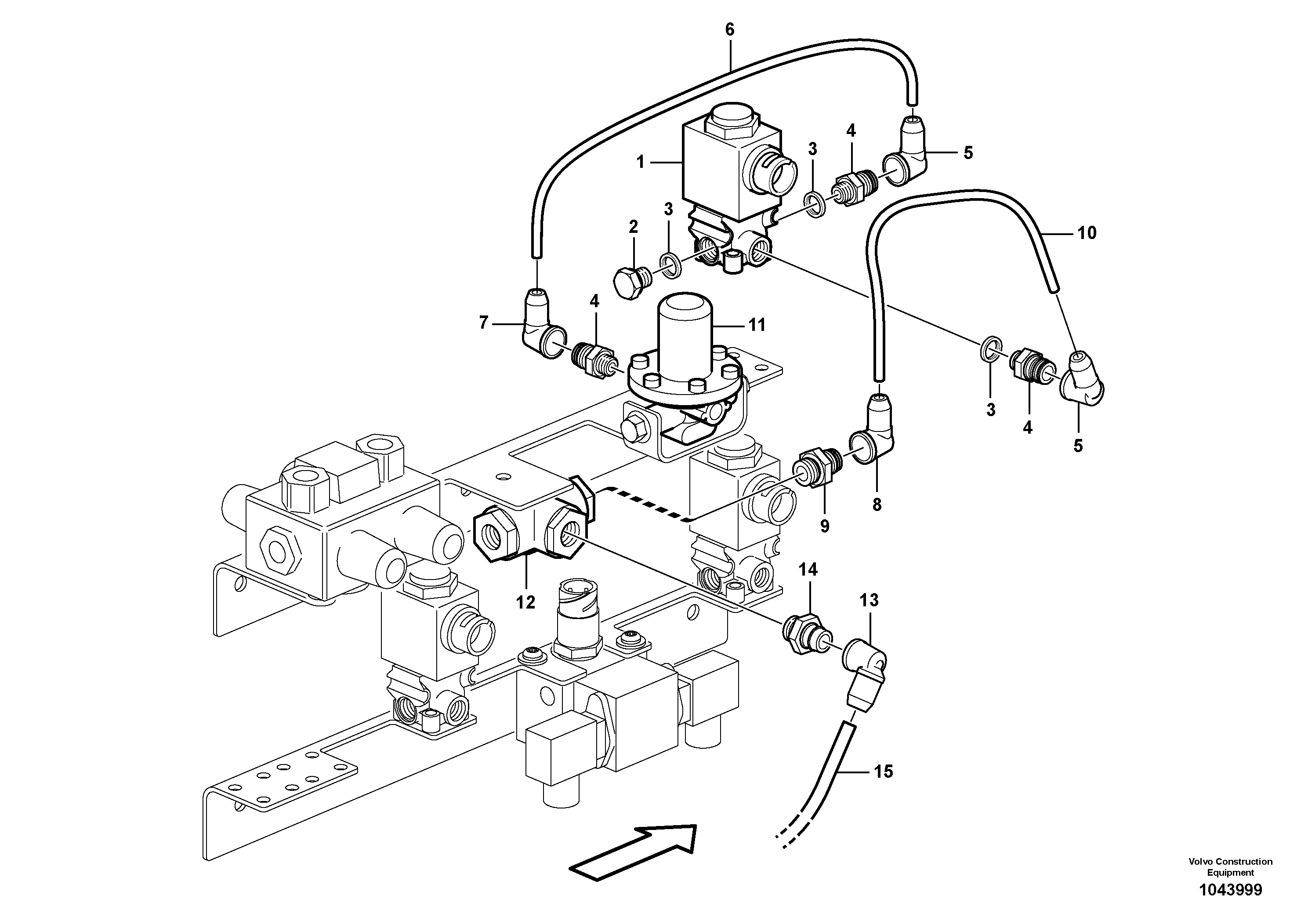 Схема запчастей Volvo A30E - 32854 Load and dump brake 