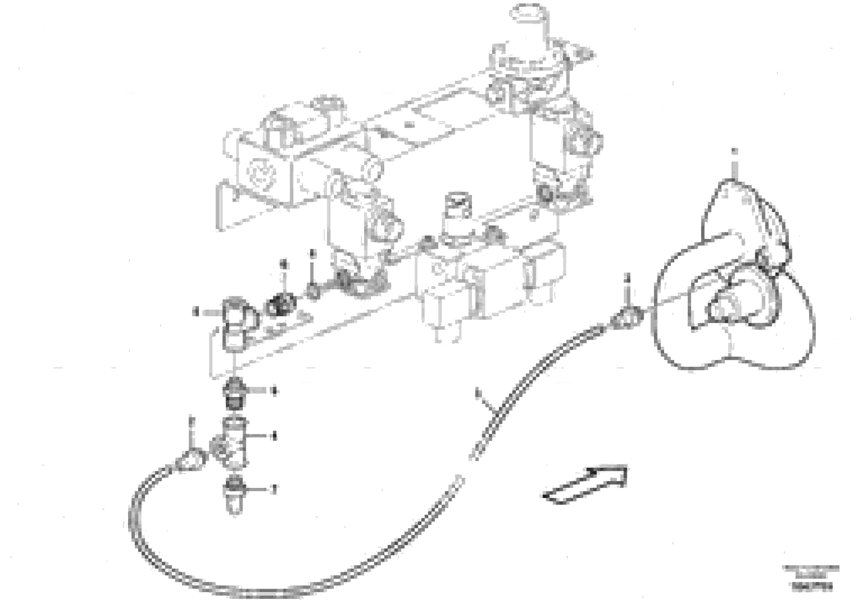 Схема запчастей Volvo A30E - 35659 Air system, horn 