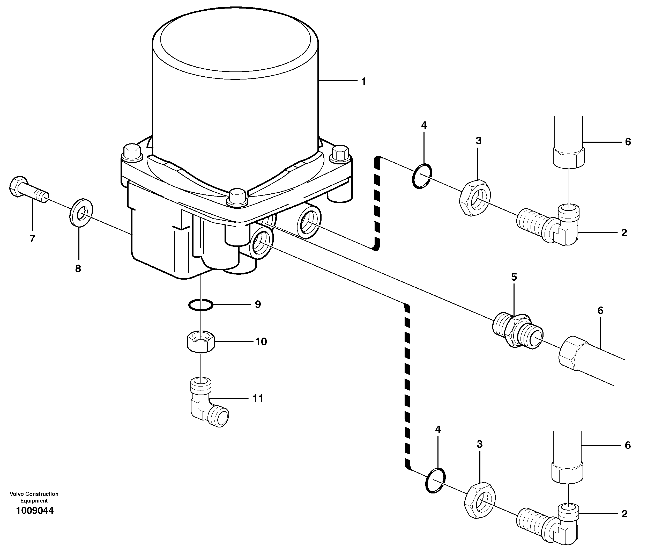 Схема запчастей Volvo A30E - 65569 Receiver drier 