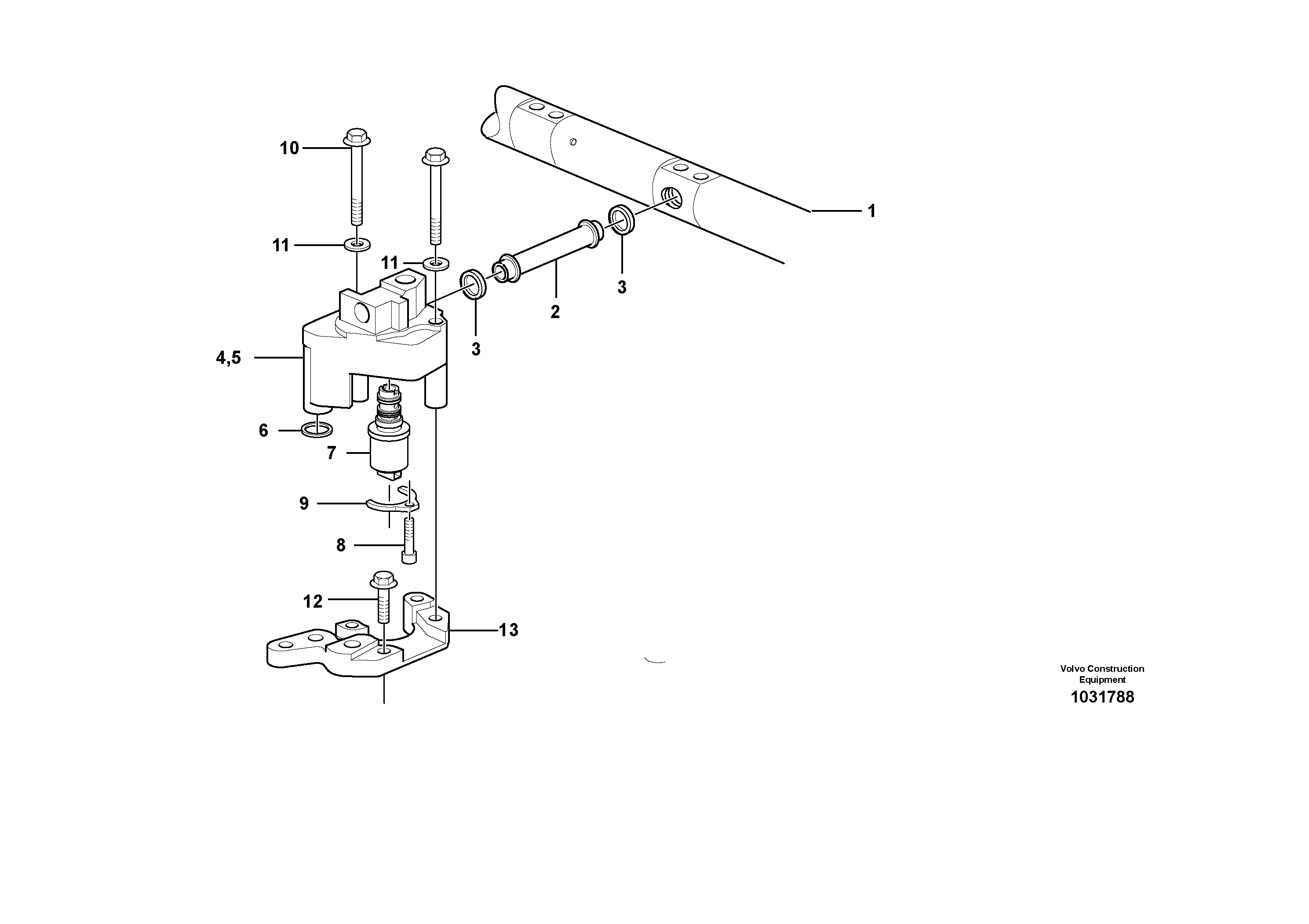 Схема запчастей Volvo A30E - 25866 Valve mechanism 