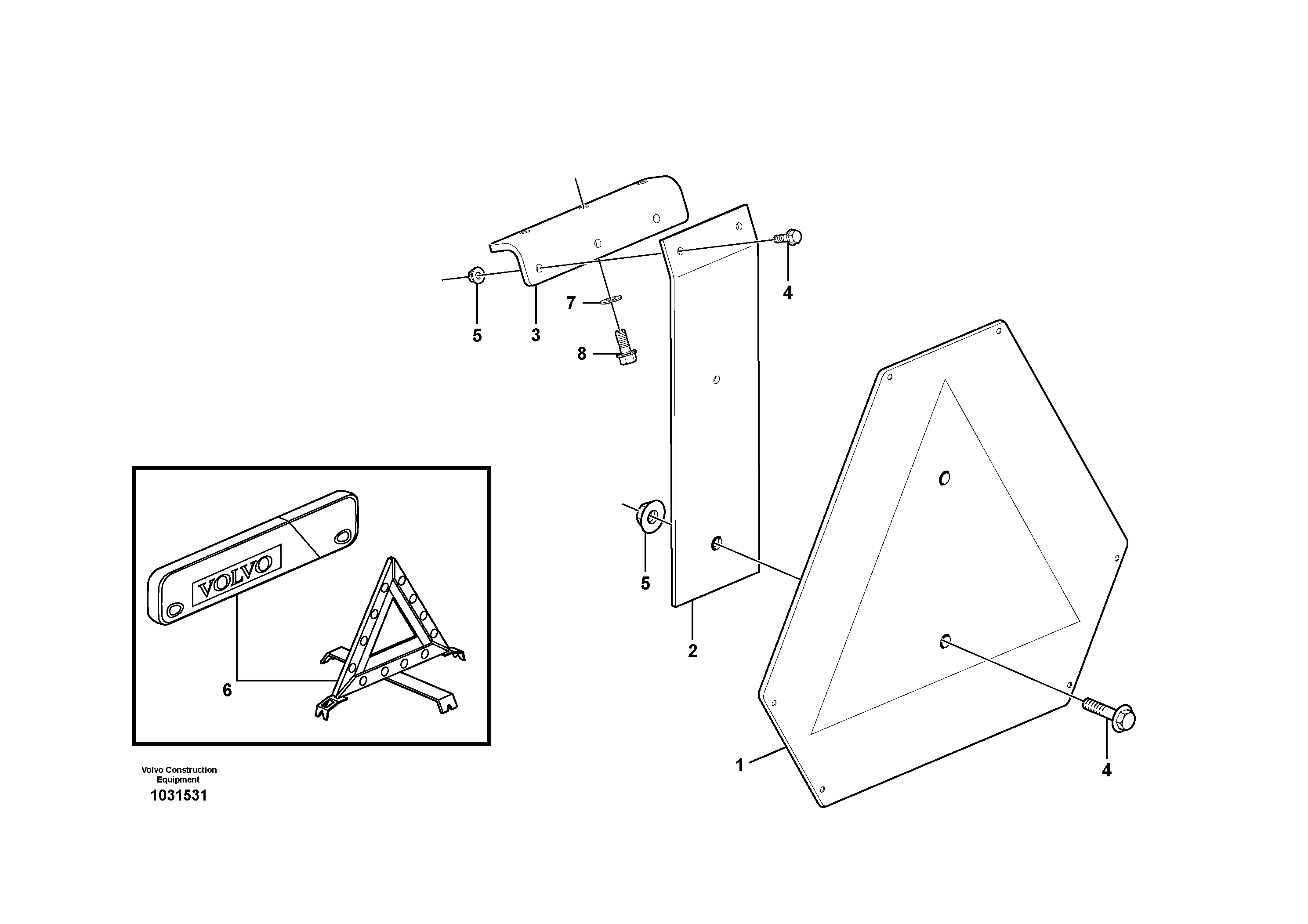 Схема запчастей Volvo A30E - 58304 Lgf Sign 