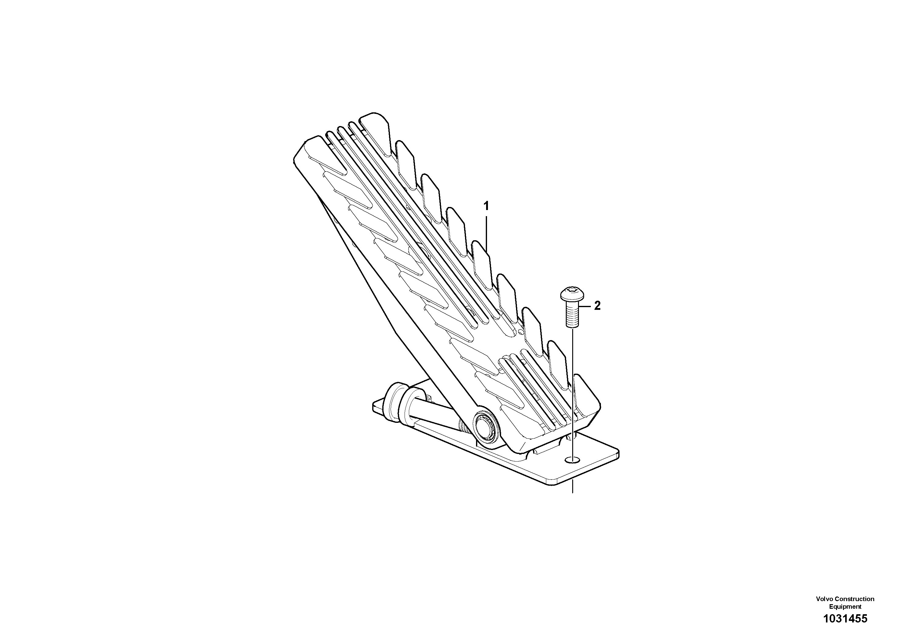 Схема запчастей Volvo A30E - 1012 Accelerator pedal 