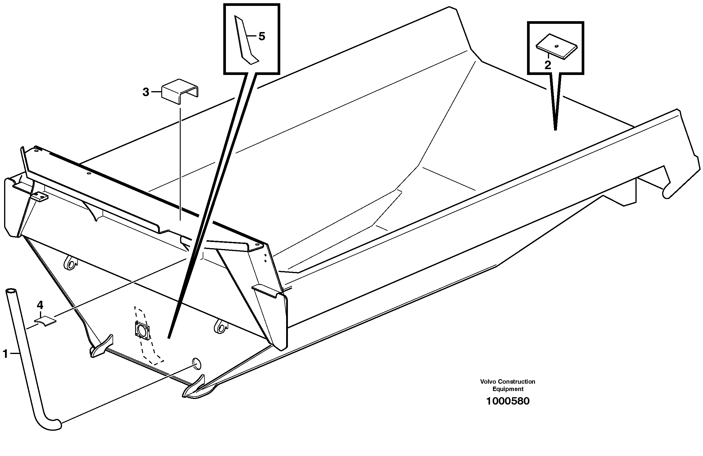 Схема запчастей Volvo A30E - 55794 Exhaust pipe 