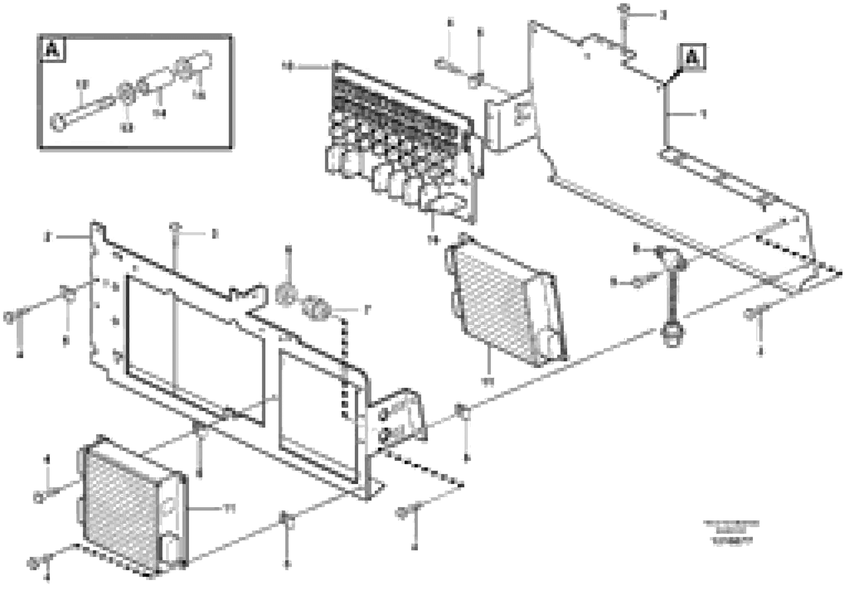 Схема запчастей Volvo A30E - 97667 Electrical distribution box 