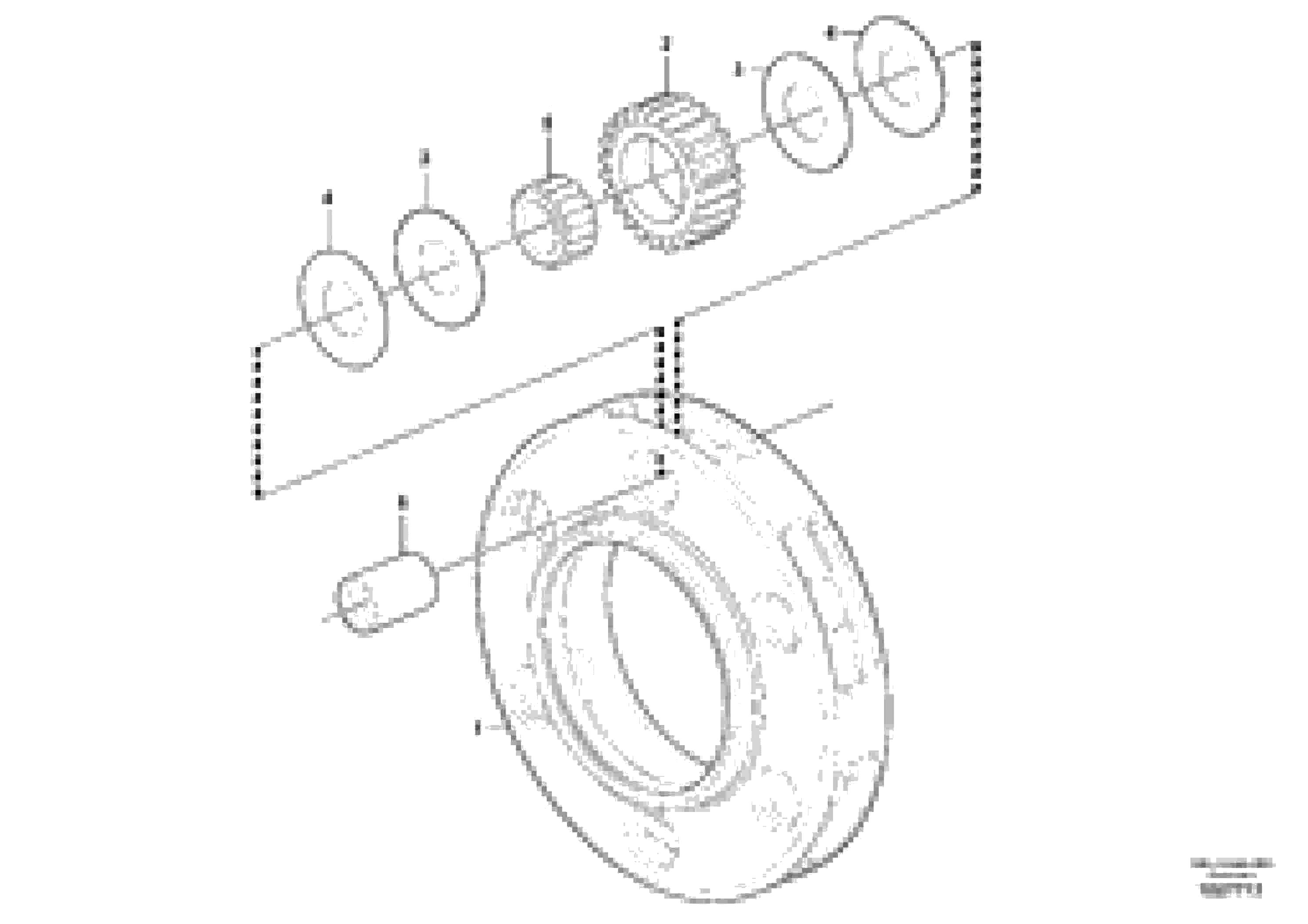 Схема запчастей Volvo A30E - 61504 Planet kit, stage 1 