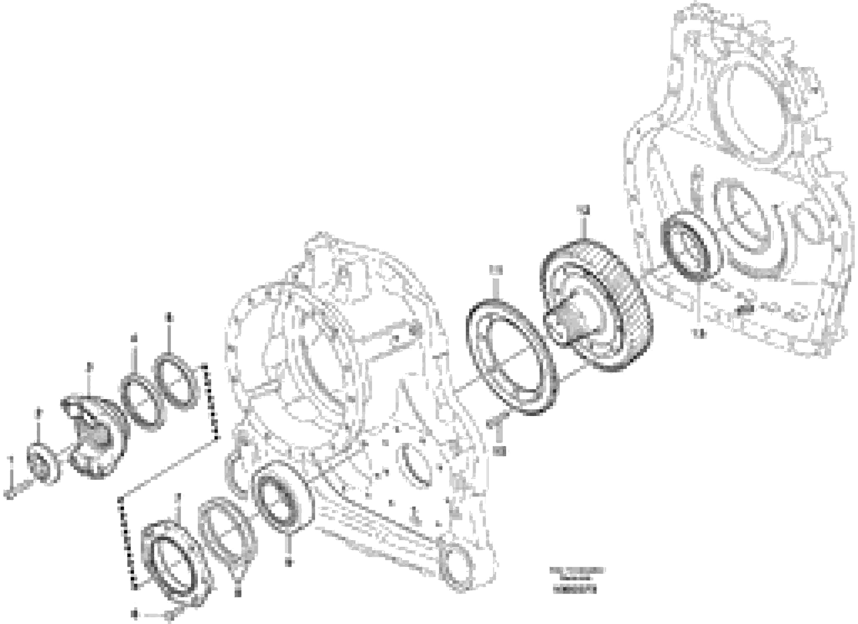 Схема запчастей Volvo A30E - 103692 Axle shaft, motor unit 