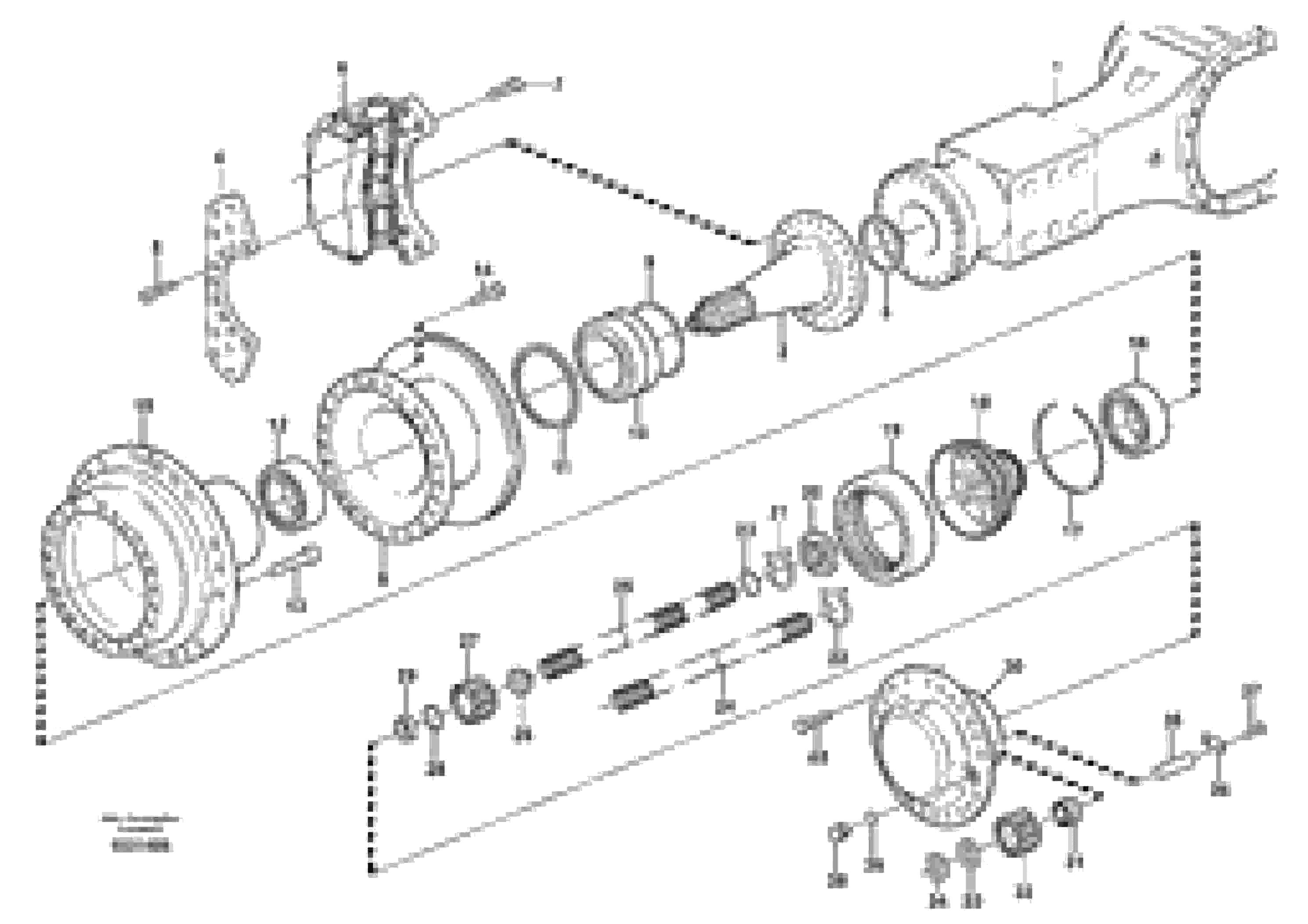 Схема запчастей Volvo A30E - 88568 Hub reduction, axle 2 load unit 