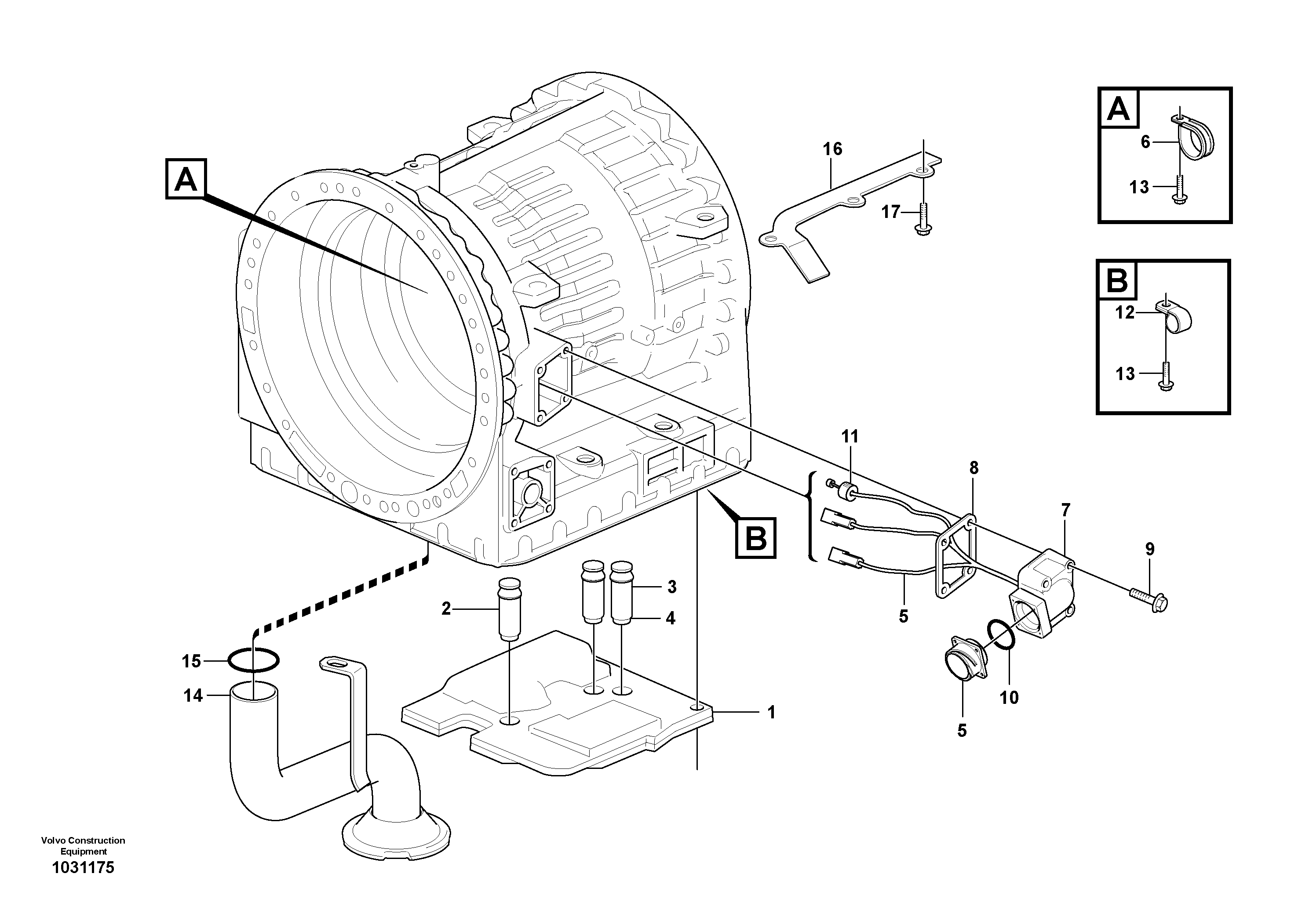 Схема запчастей Volvo A35E - 25218 Control system with fitting parts 