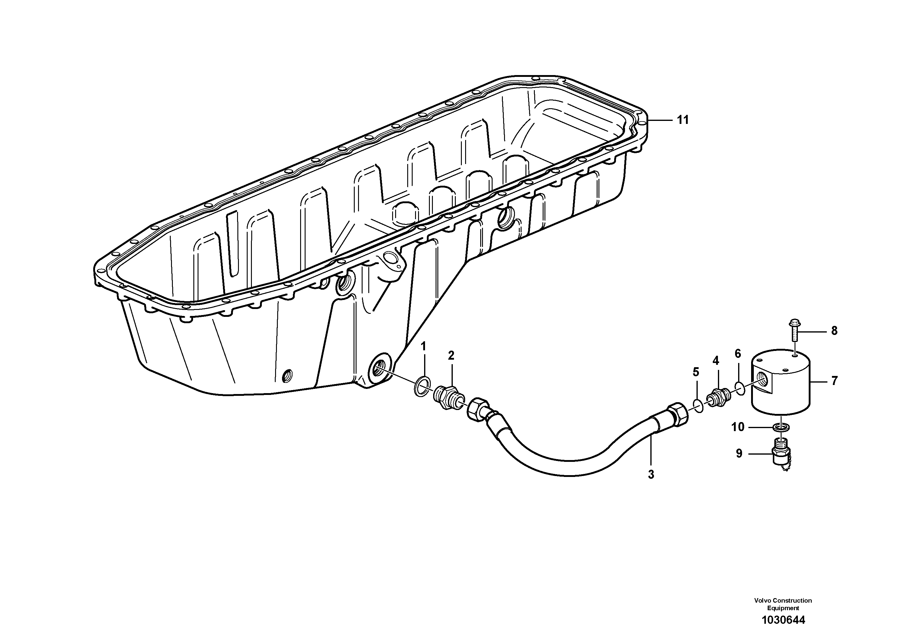 Схема запчастей Volvo A35E - 19530 Draining of oil sump 