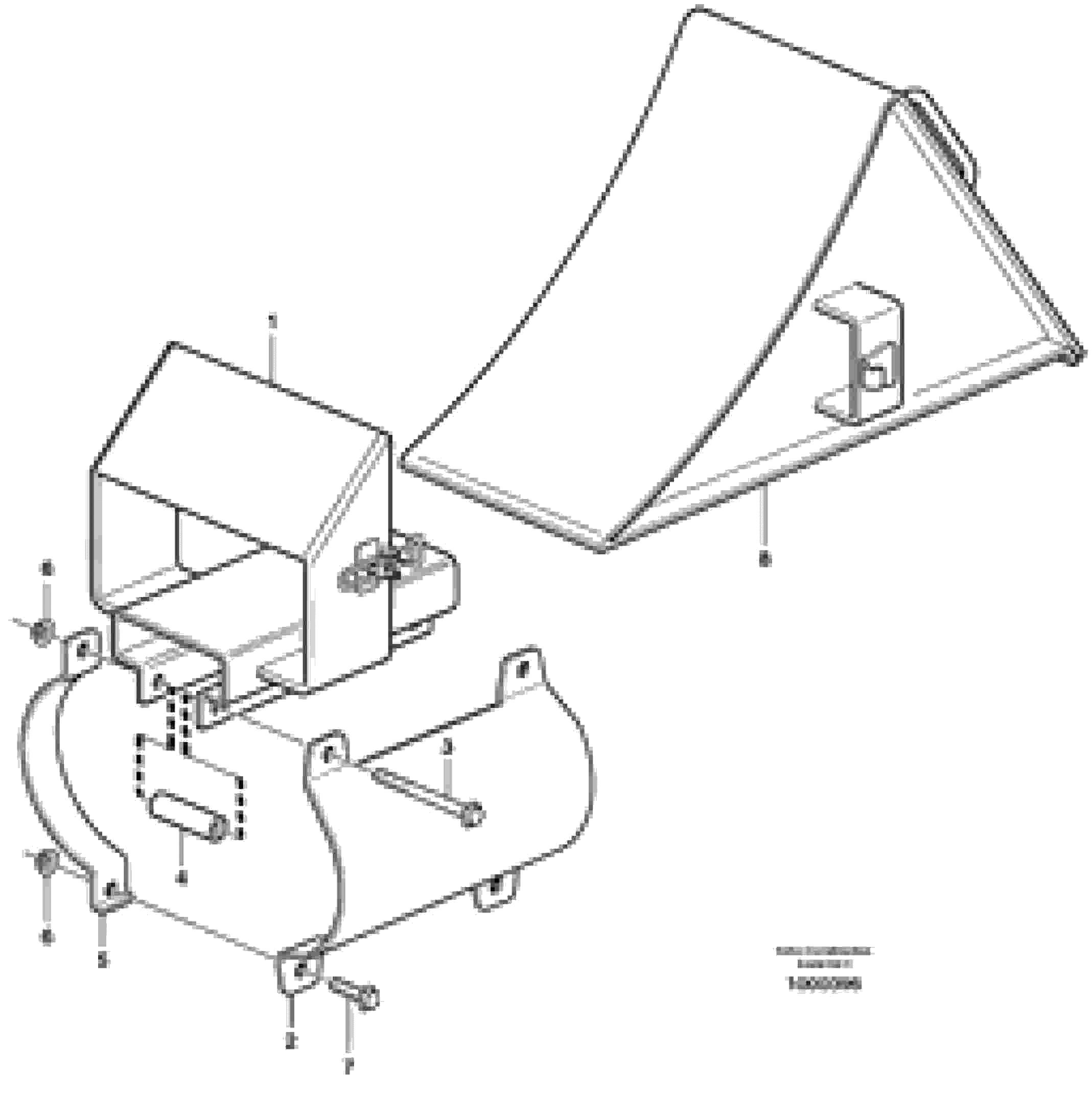 Схема запчастей Volvo A35E - 36432 Stop block for wheel 