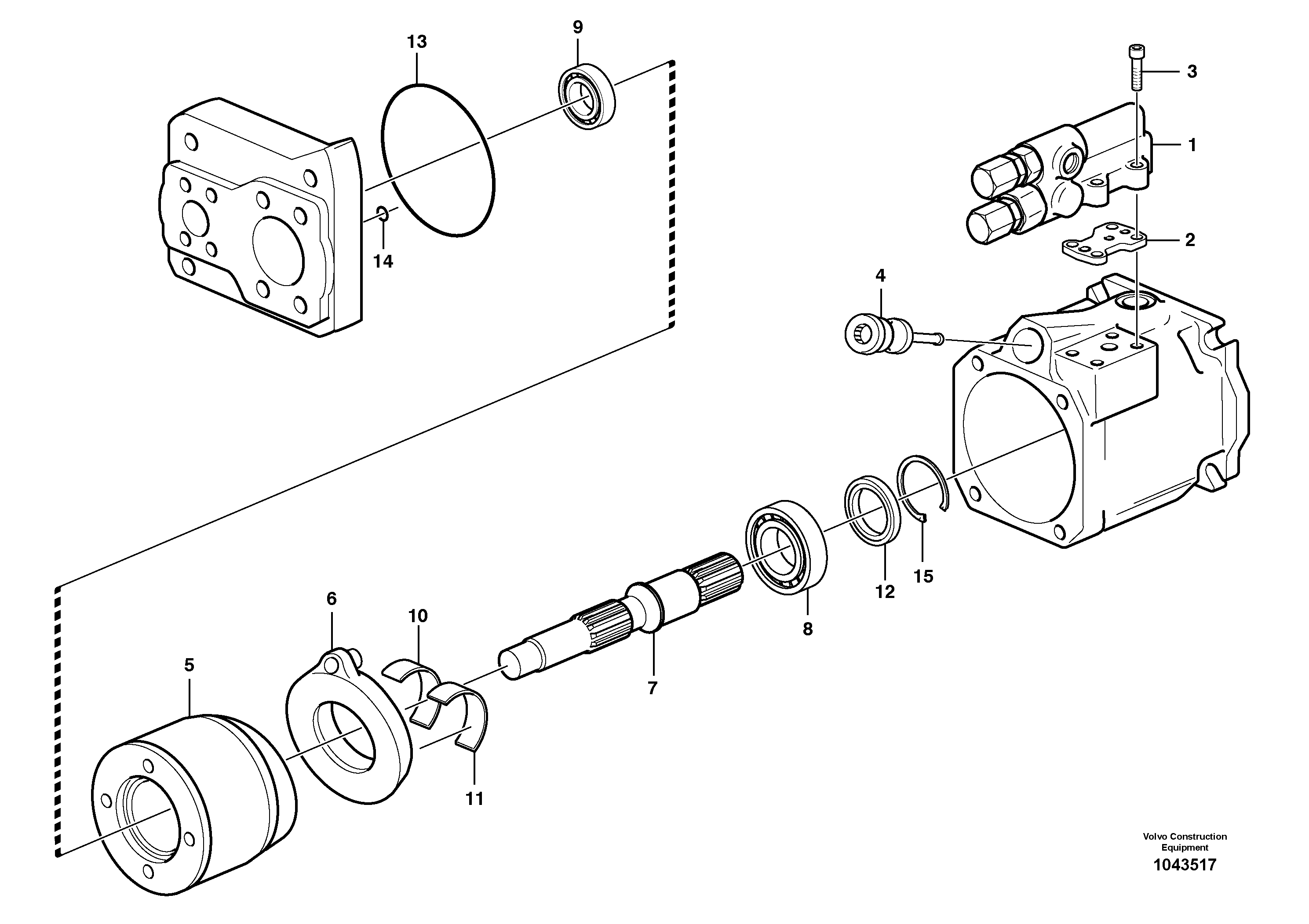 Схема запчастей Volvo A35E - 88304 Гидронасос (основной насос) 