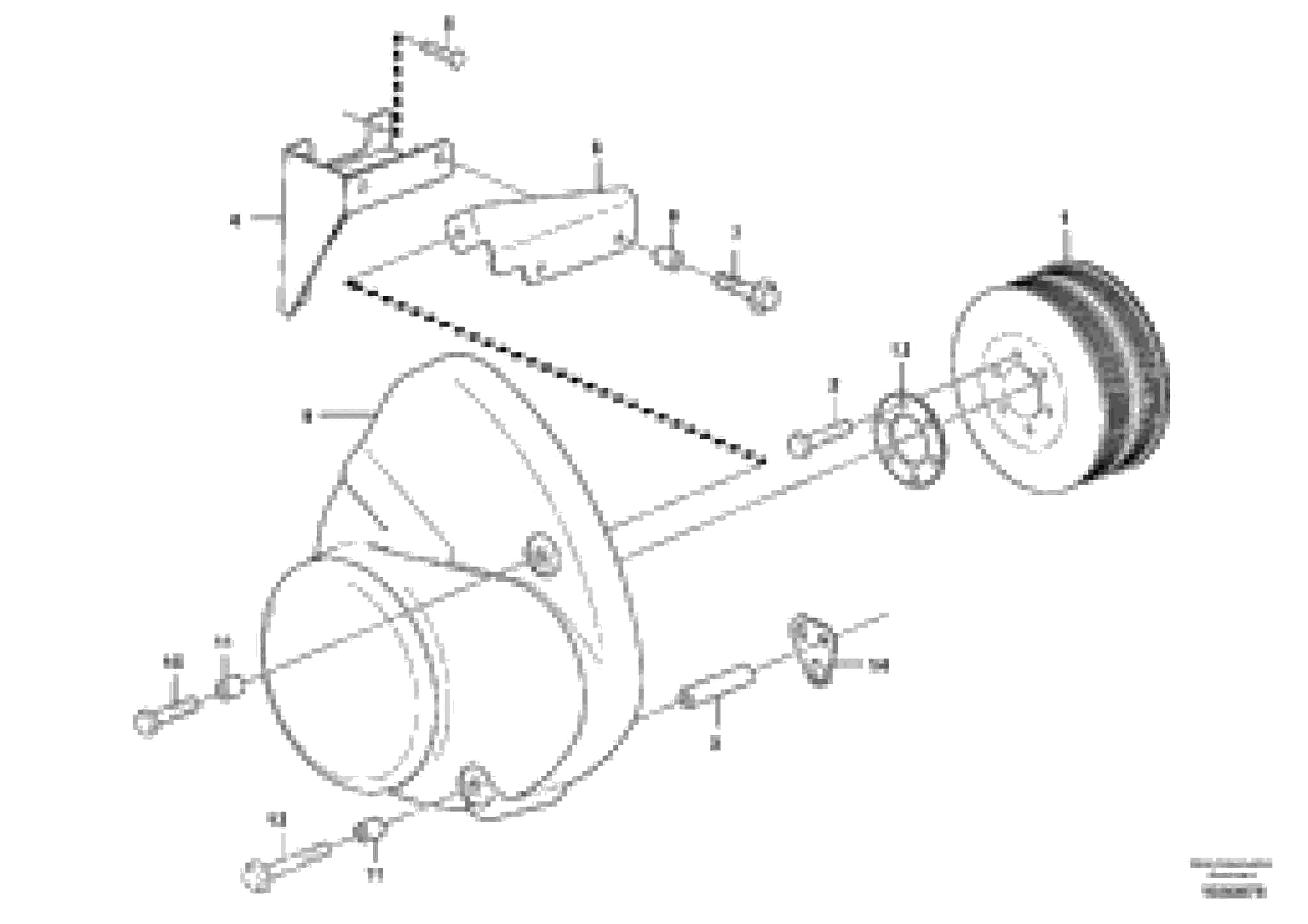 Схема запчастей Volvo A35E - 17424 Belt transmission 