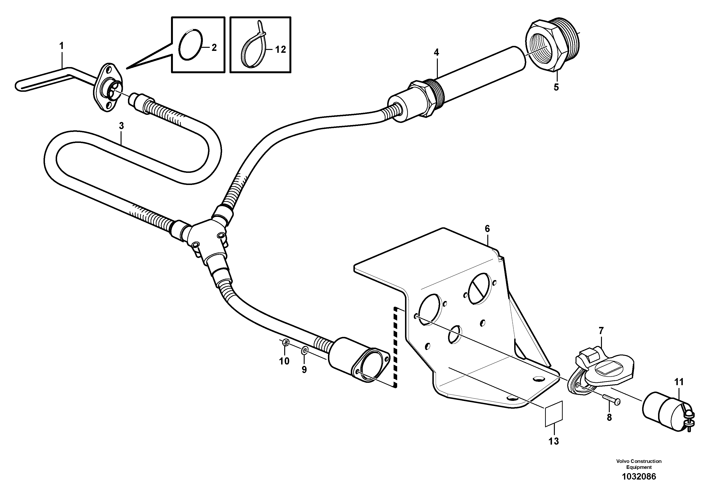 Схема запчастей Volvo A35E - 17427 Engine heater 