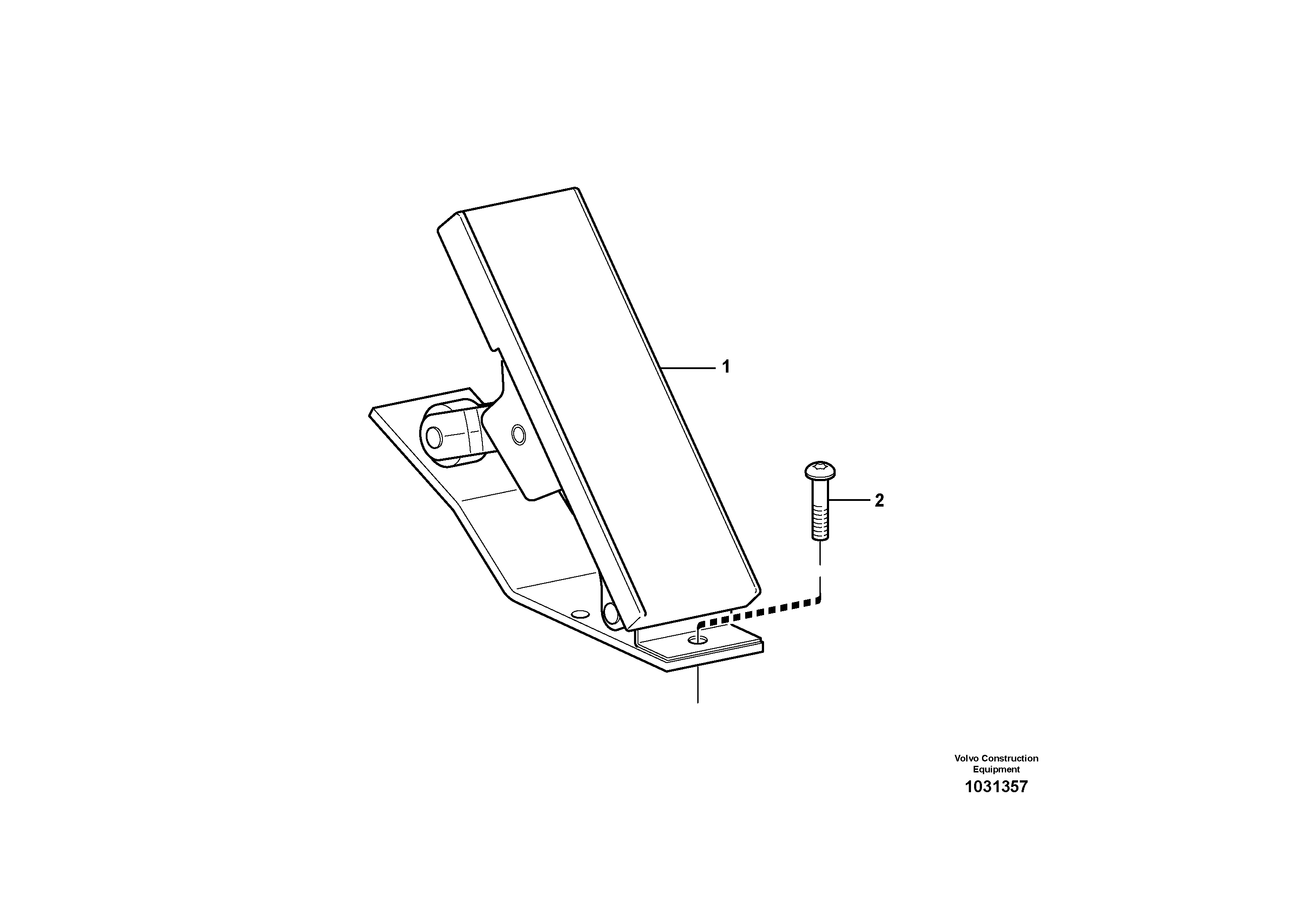 Схема запчастей Volvo A35E - 16564 Accelerator pedal 