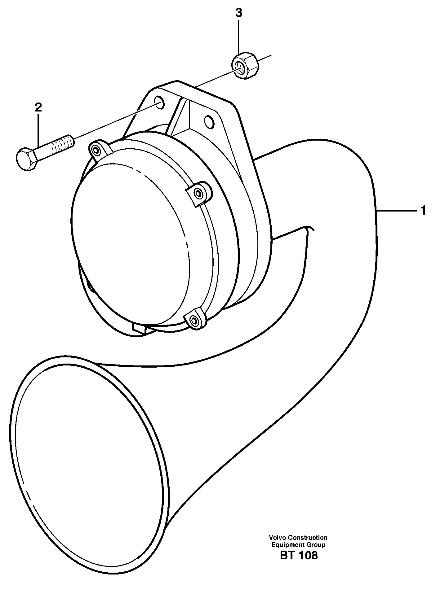 Схема запчастей Volvo A35E FS FULL SUSPENSION - 98522 Air horn 