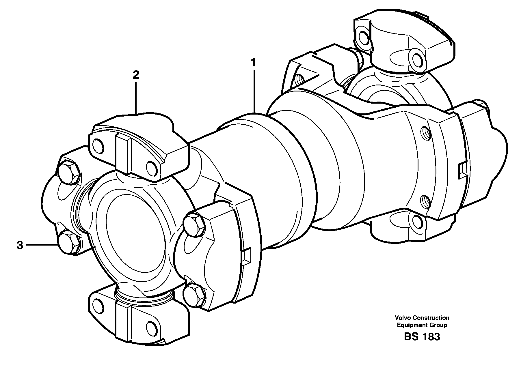 Схема запчастей Volvo A35E FS FULL SUSPENSION - 35940 Вал карданный 