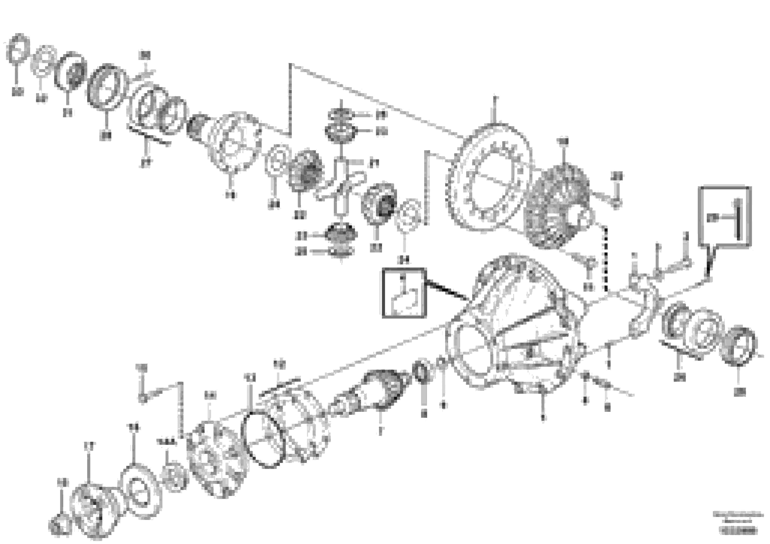 Схема запчастей Volvo A35E FS FULL SUSPENSION - 97420 Главная передача 