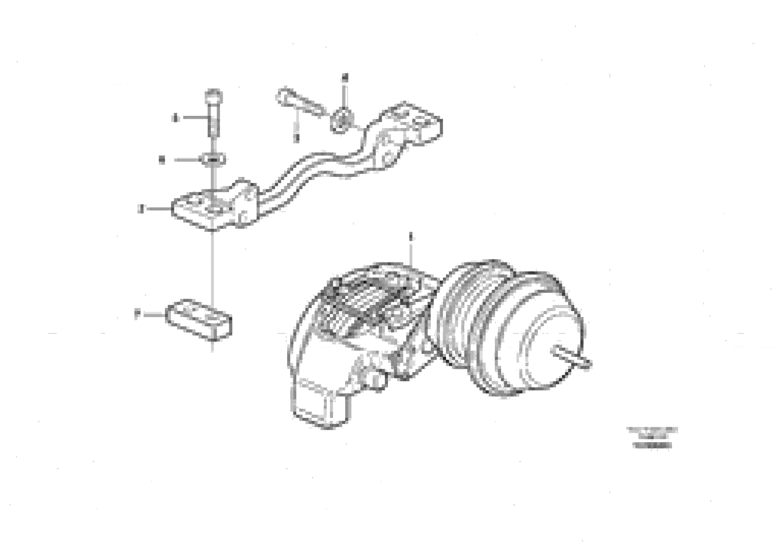 Схема запчастей Volvo A40E - 34175 Parking brake 