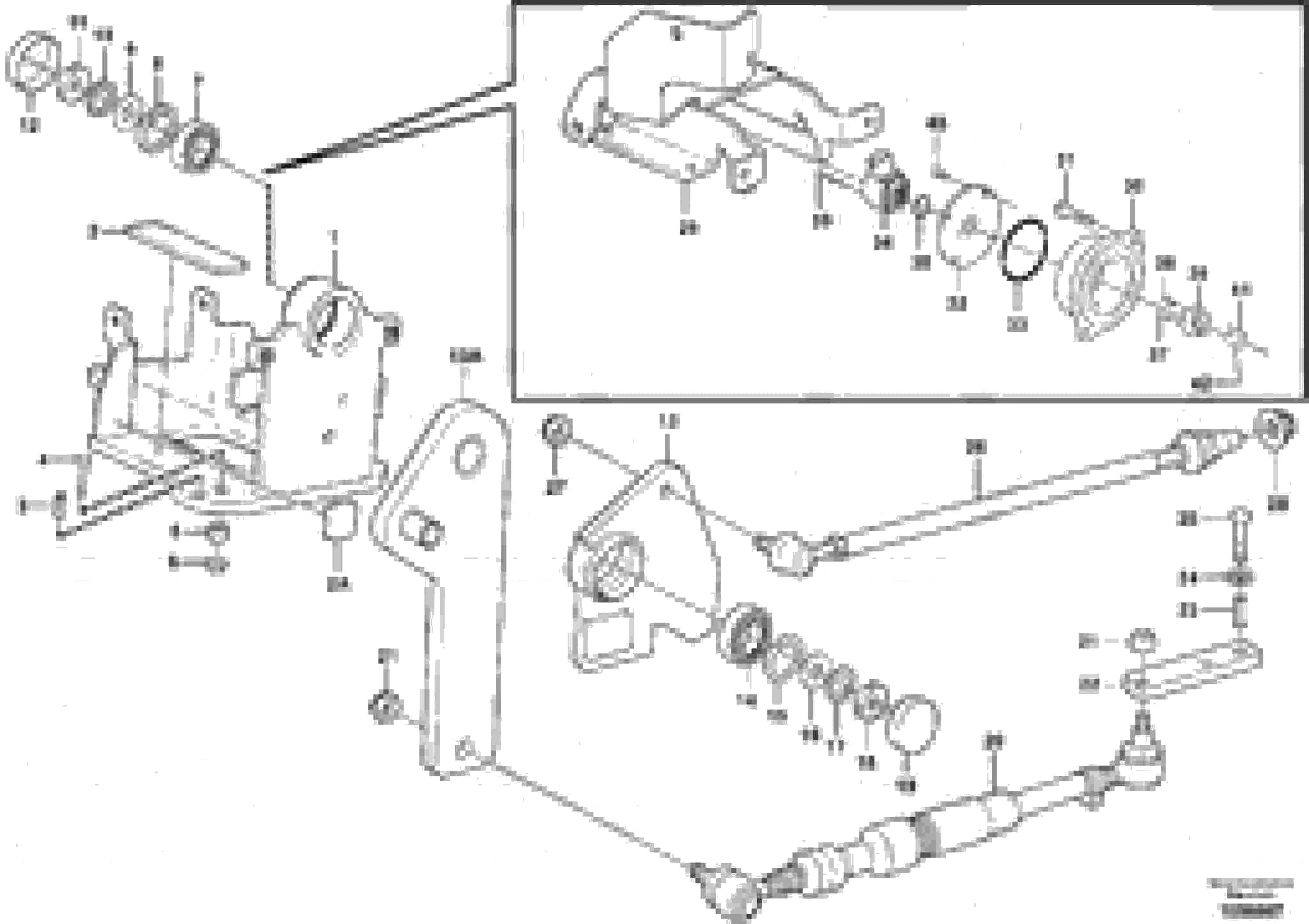 Схема запчастей Volvo A40E - 70815 Steering linkage 