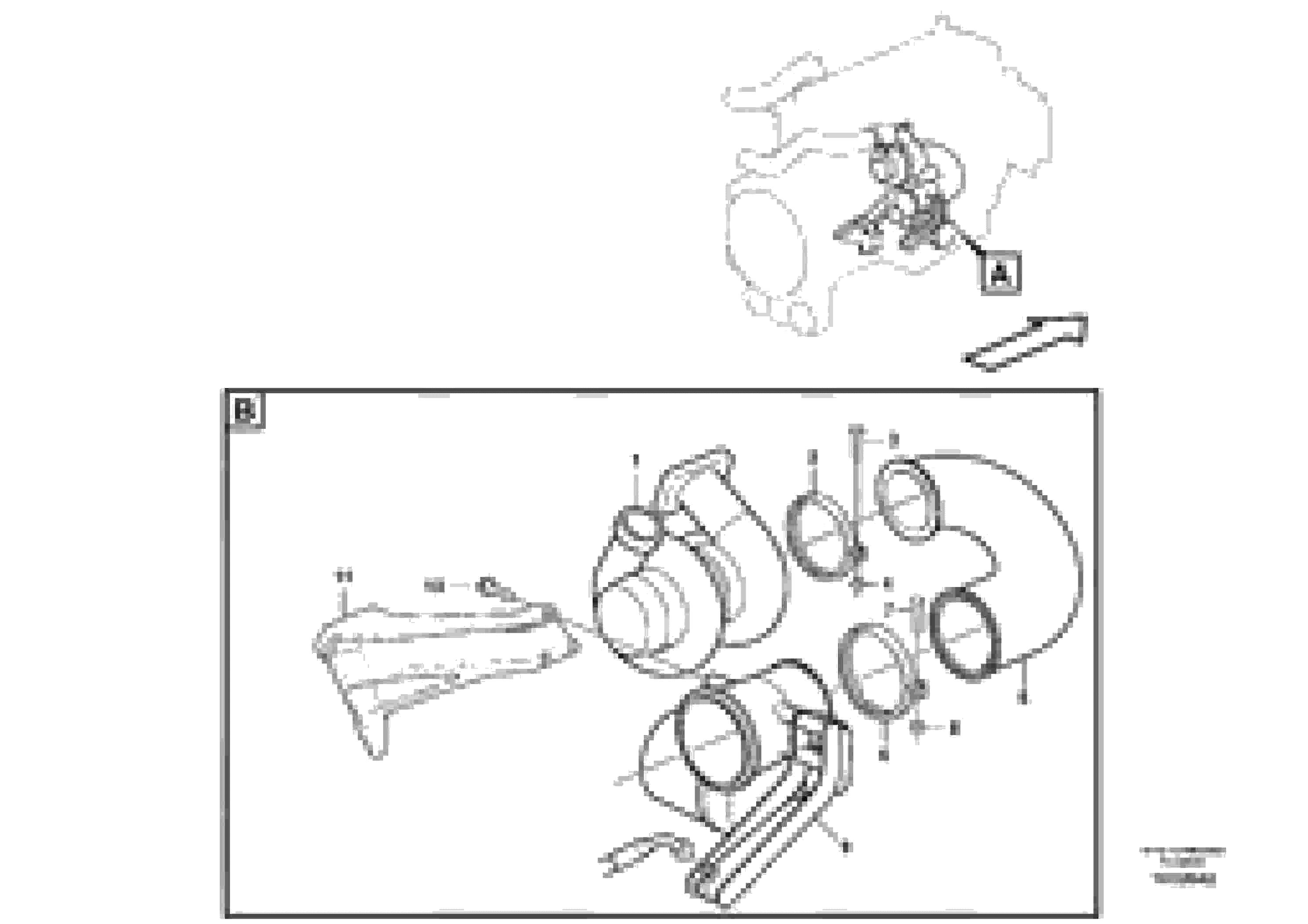 Схема запчастей Volvo A40E - 34454 Exhaust brake 