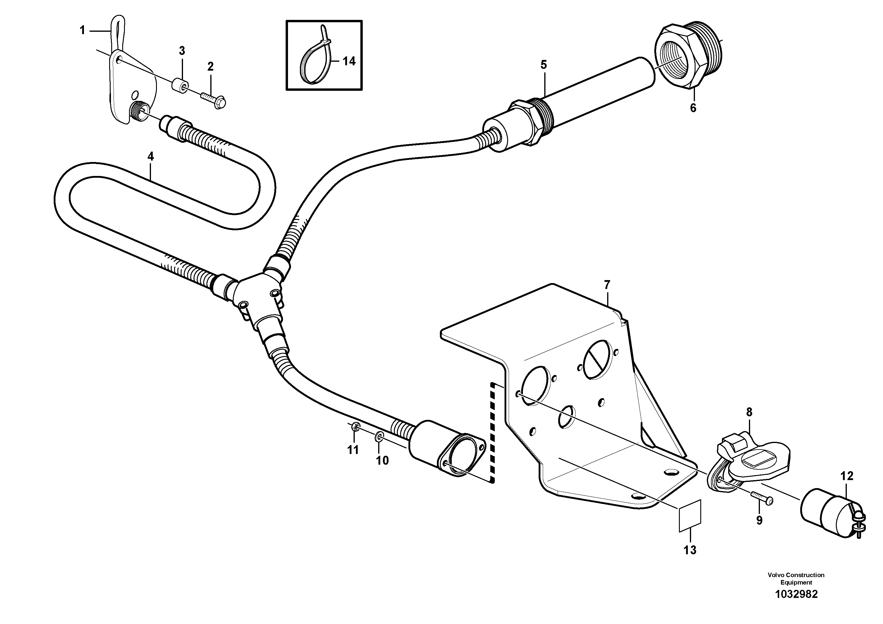 Схема запчастей Volvo A40E - 30527 Engine heater 