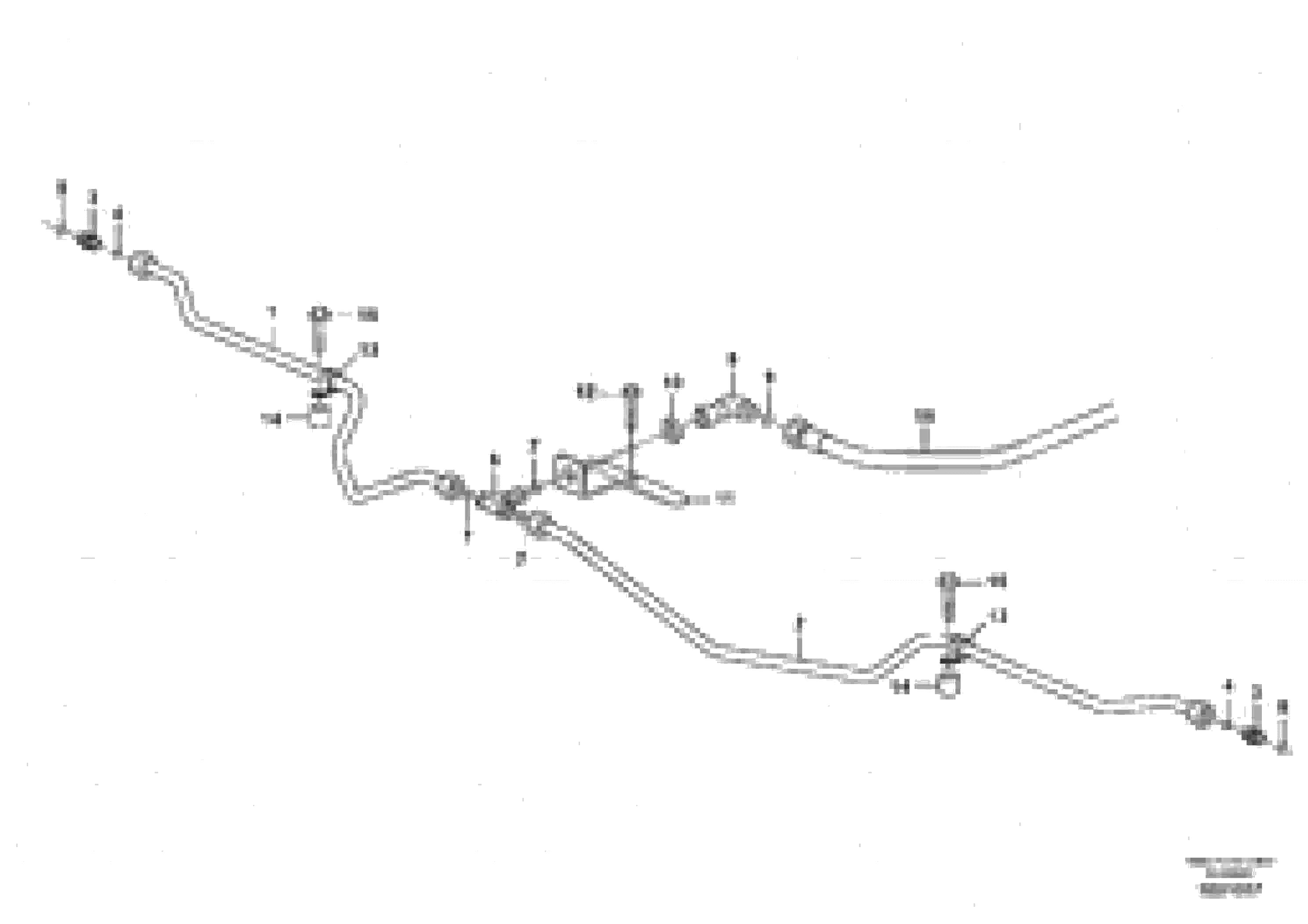 Схема запчастей Volvo A40E FS FULL SUSPENSION - 38455 Brake pipe with fitting parts 