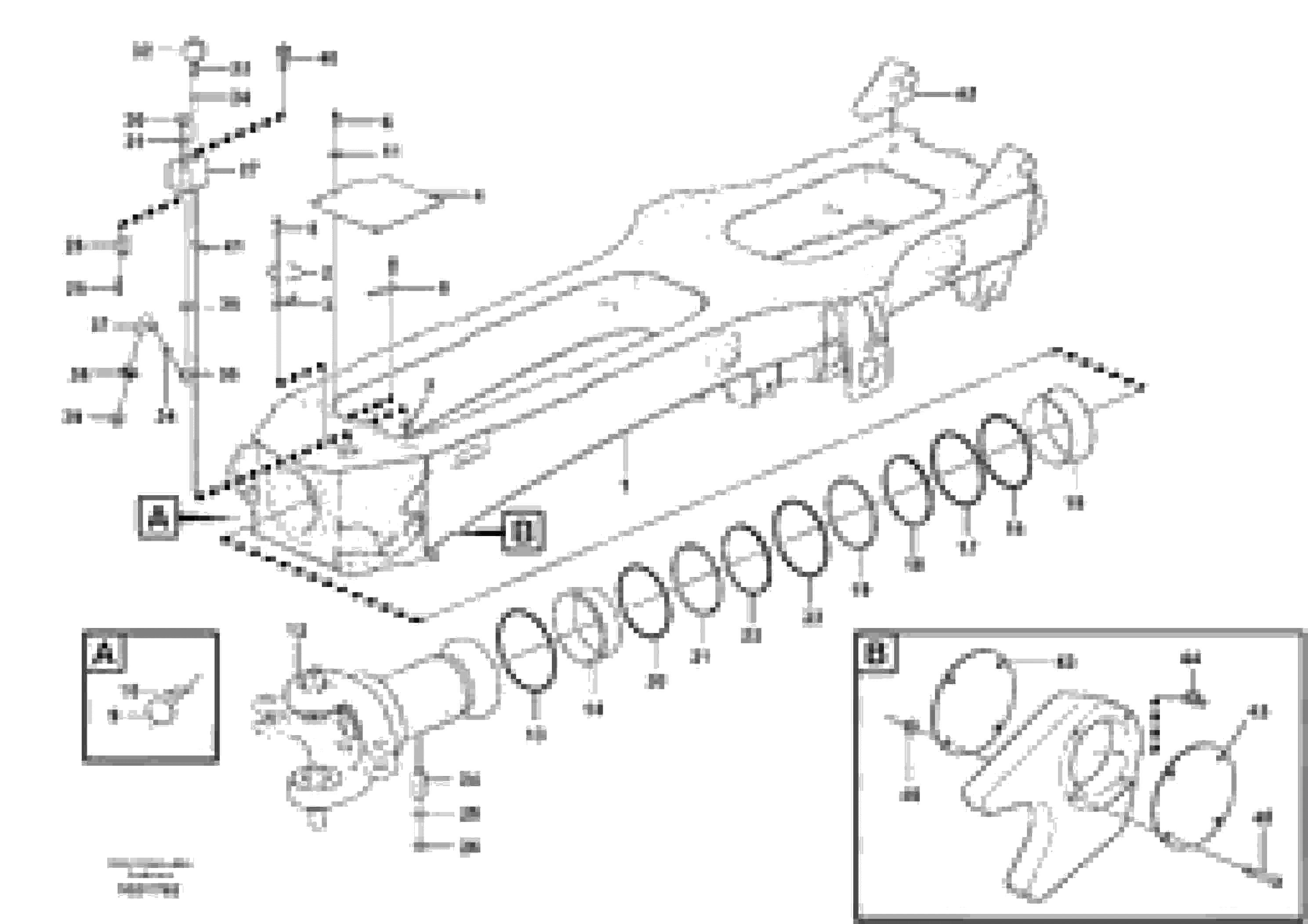 Схема запчастей Volvo A40E FS FULL SUSPENSION - 102474 Frame, rear 