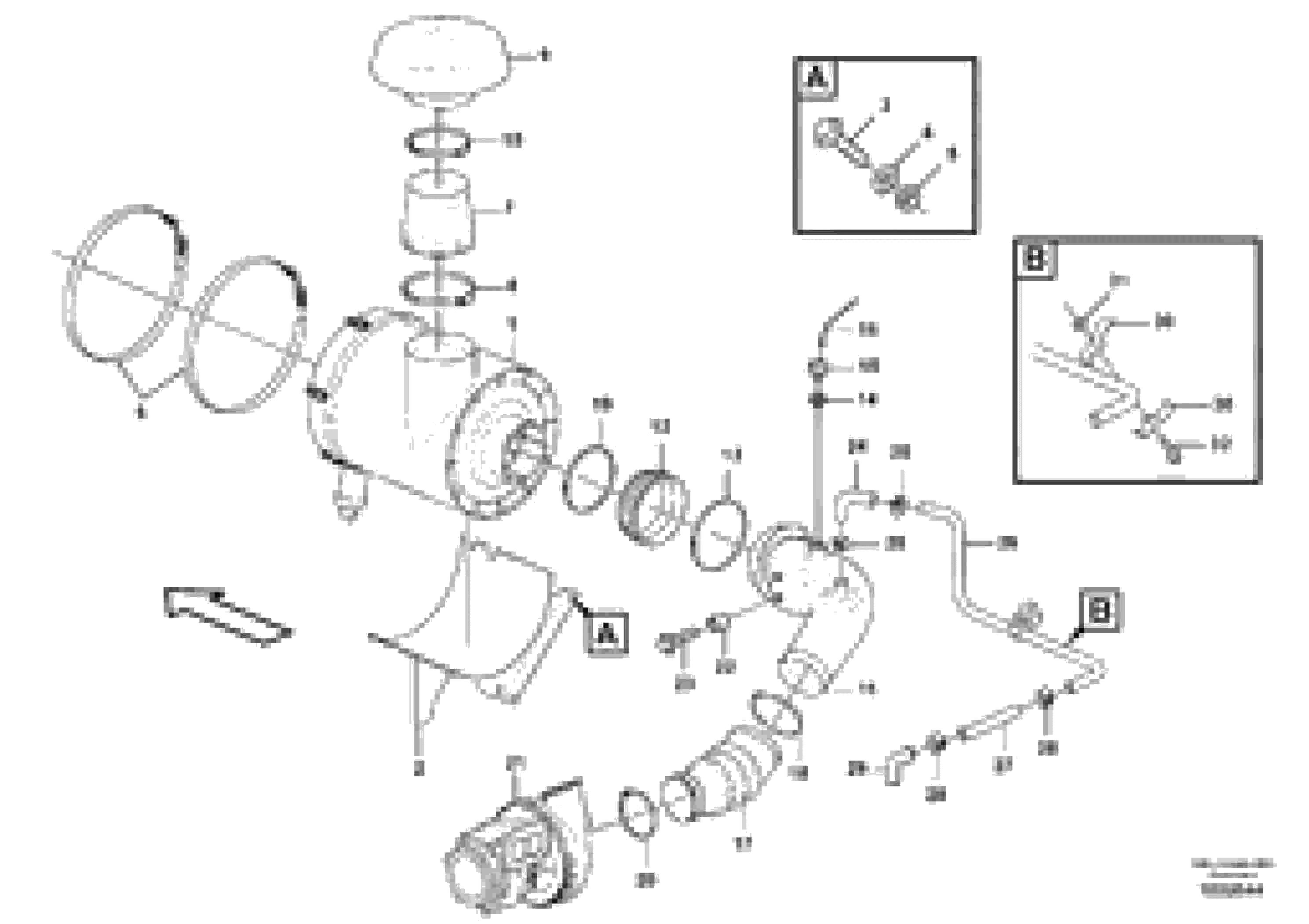 Схема запчастей Volvo A40E FS FULL SUSPENSION - 48954 Air filter with fitting parts 