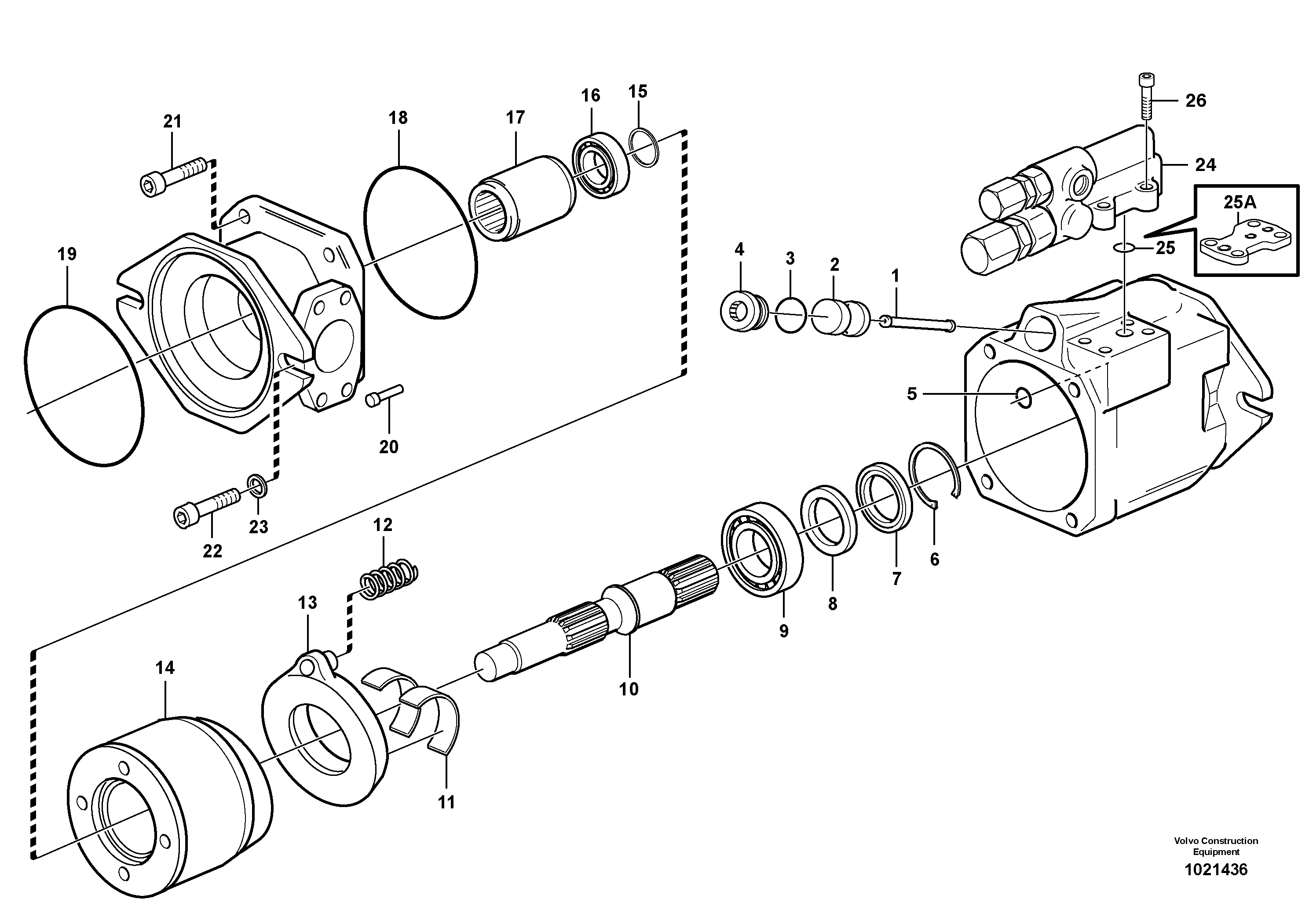 Схема запчастей Volvo A30D - 83886 Гидронасос (основной насос) A30D S/N 12001 - S/N 73000 - BRA